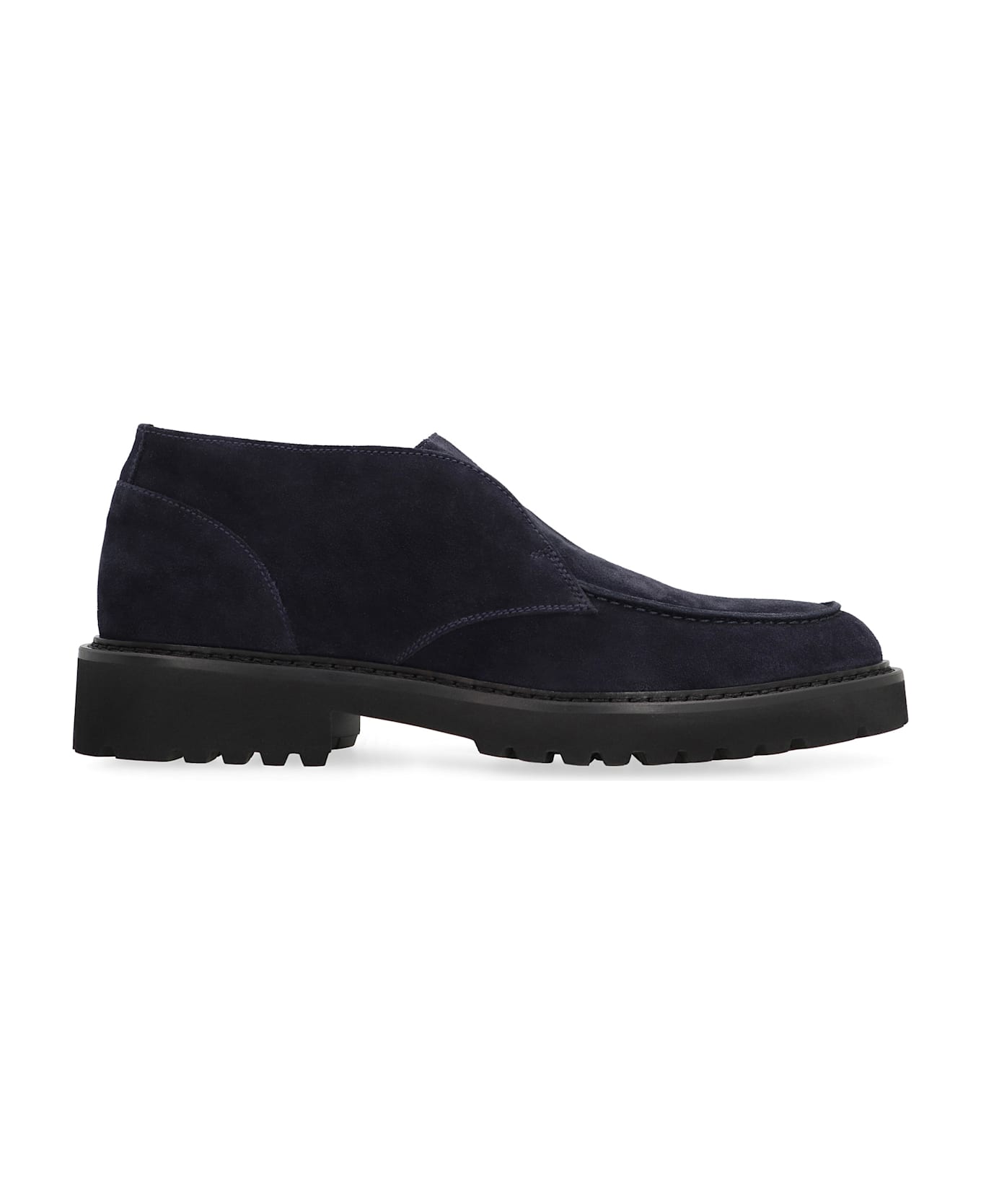 Doucal's Suede Desert Boots - blue レースアップシューズ