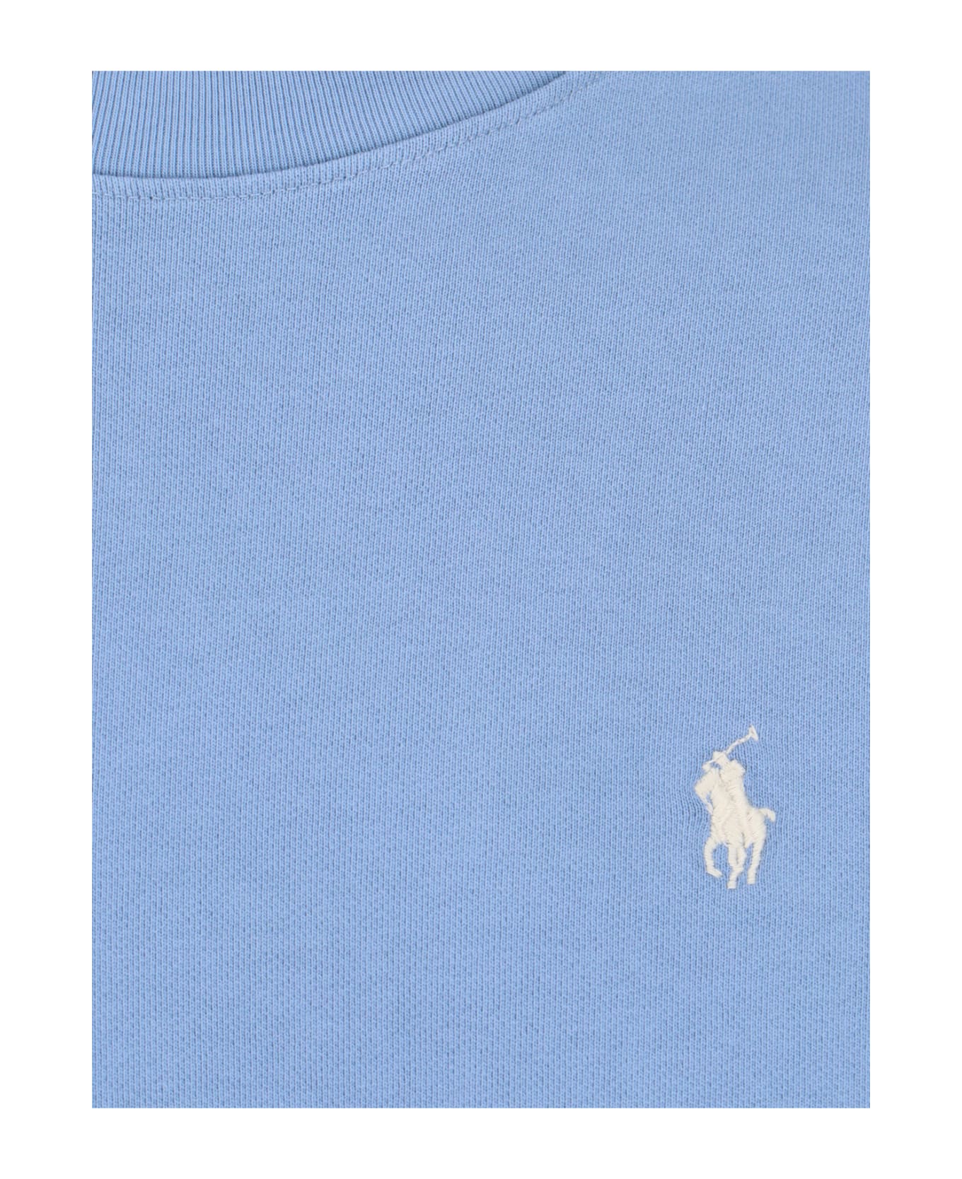 Polo Ralph Lauren Logo Crewneck Sweatshirt - BLUE フリース