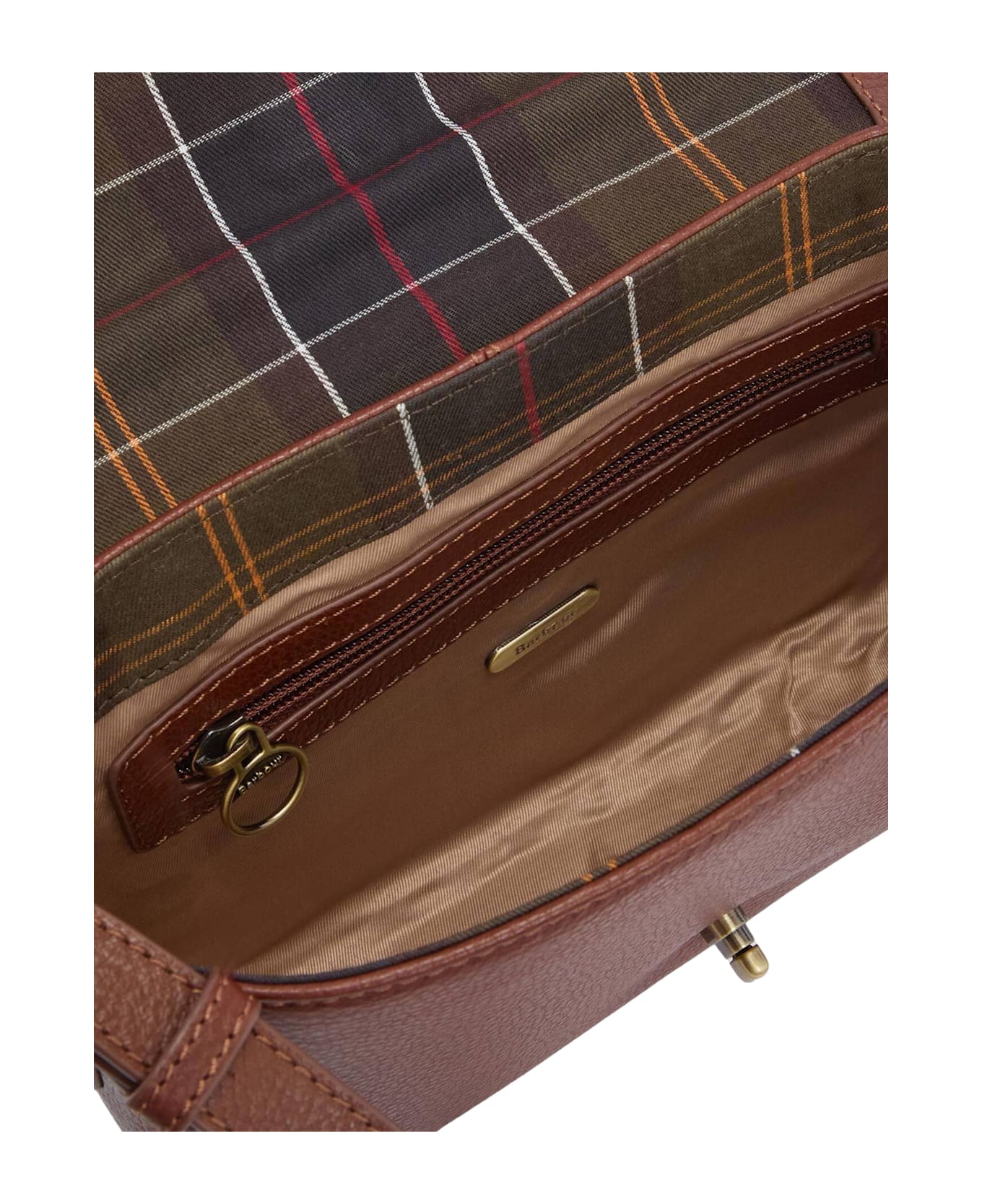 Barbour Leathere Cross Body Bag - Brown