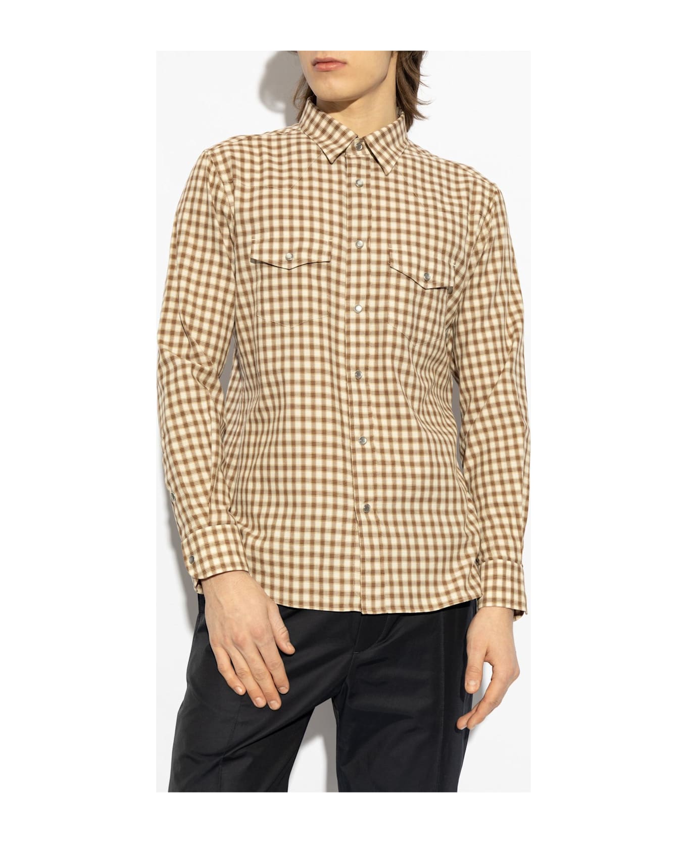 Tom Ford Shirt With Pockets - Brown