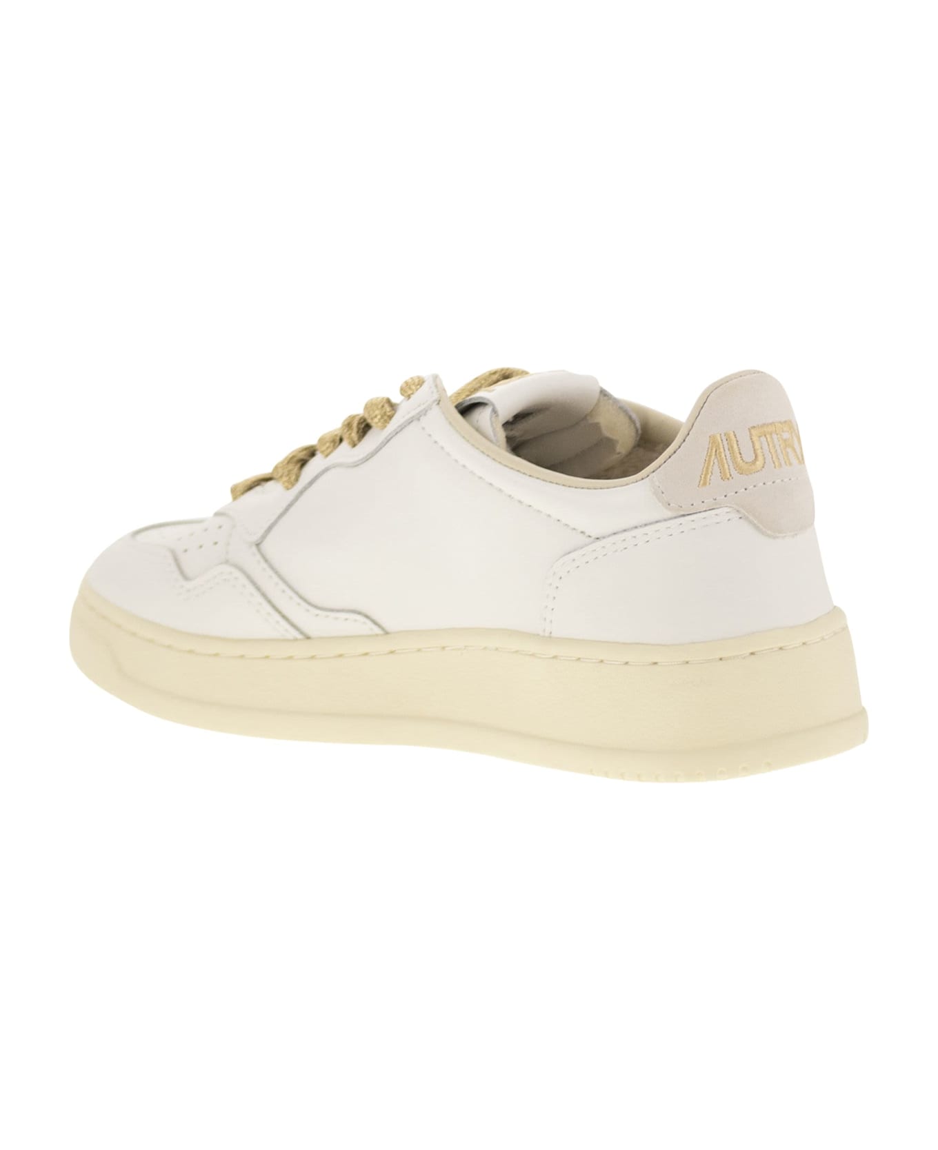 Autry Medalist Low - Leather Sneakers - White