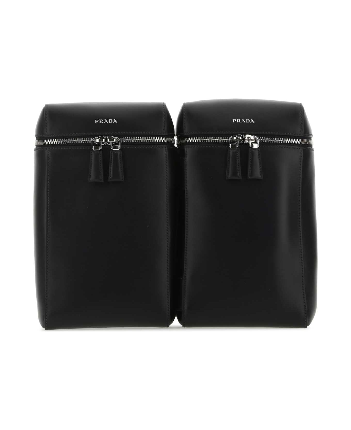 Prada Black Leather Backpack - F0002