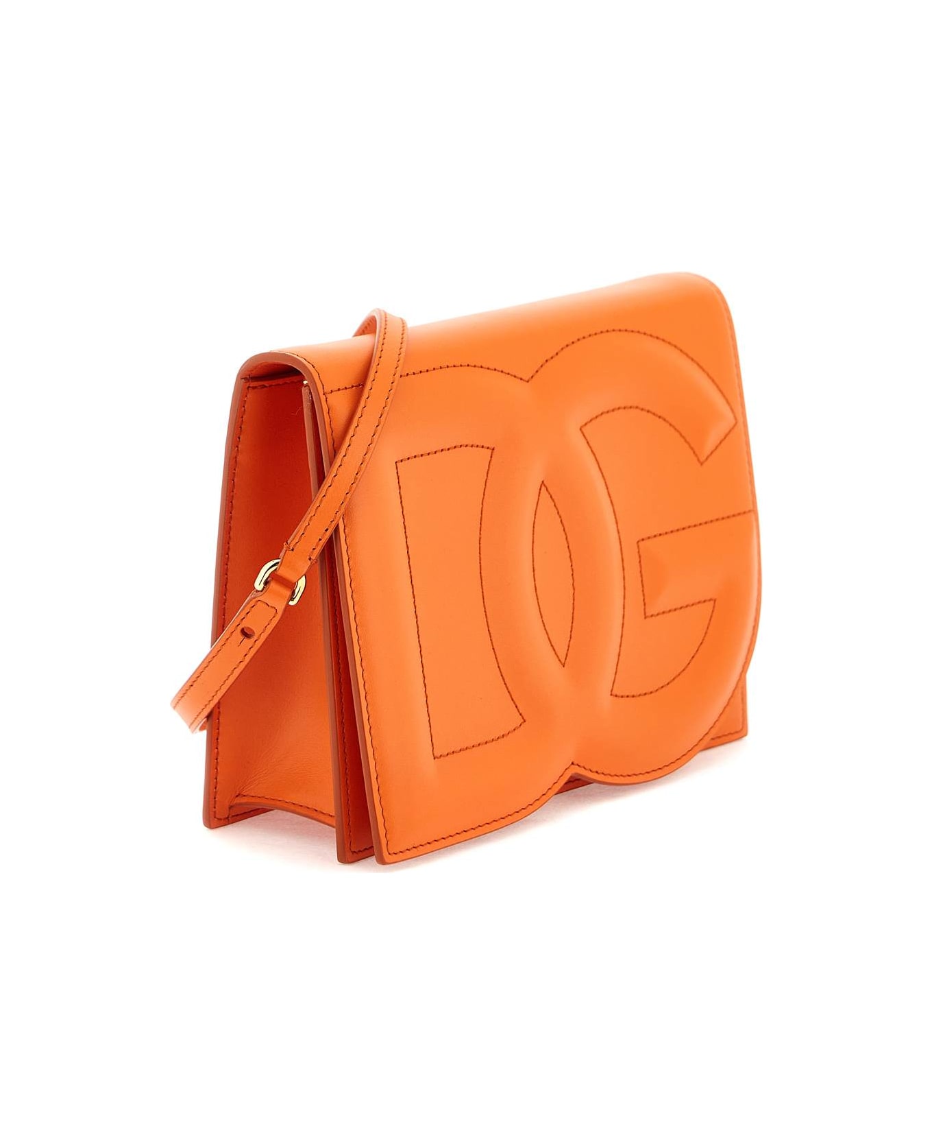 Dolce 
Gabbana Leather Crossbody Bag - ARANCIO (Orange)