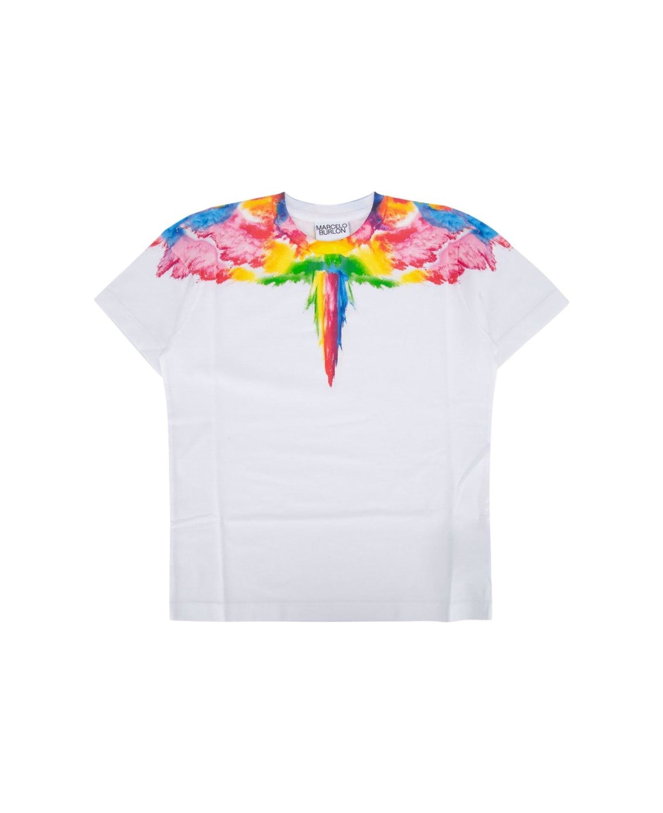 Marcelo Burlon Wings Printed Crewneck T-shirt - White Mu Tシャツ＆ポロシャツ