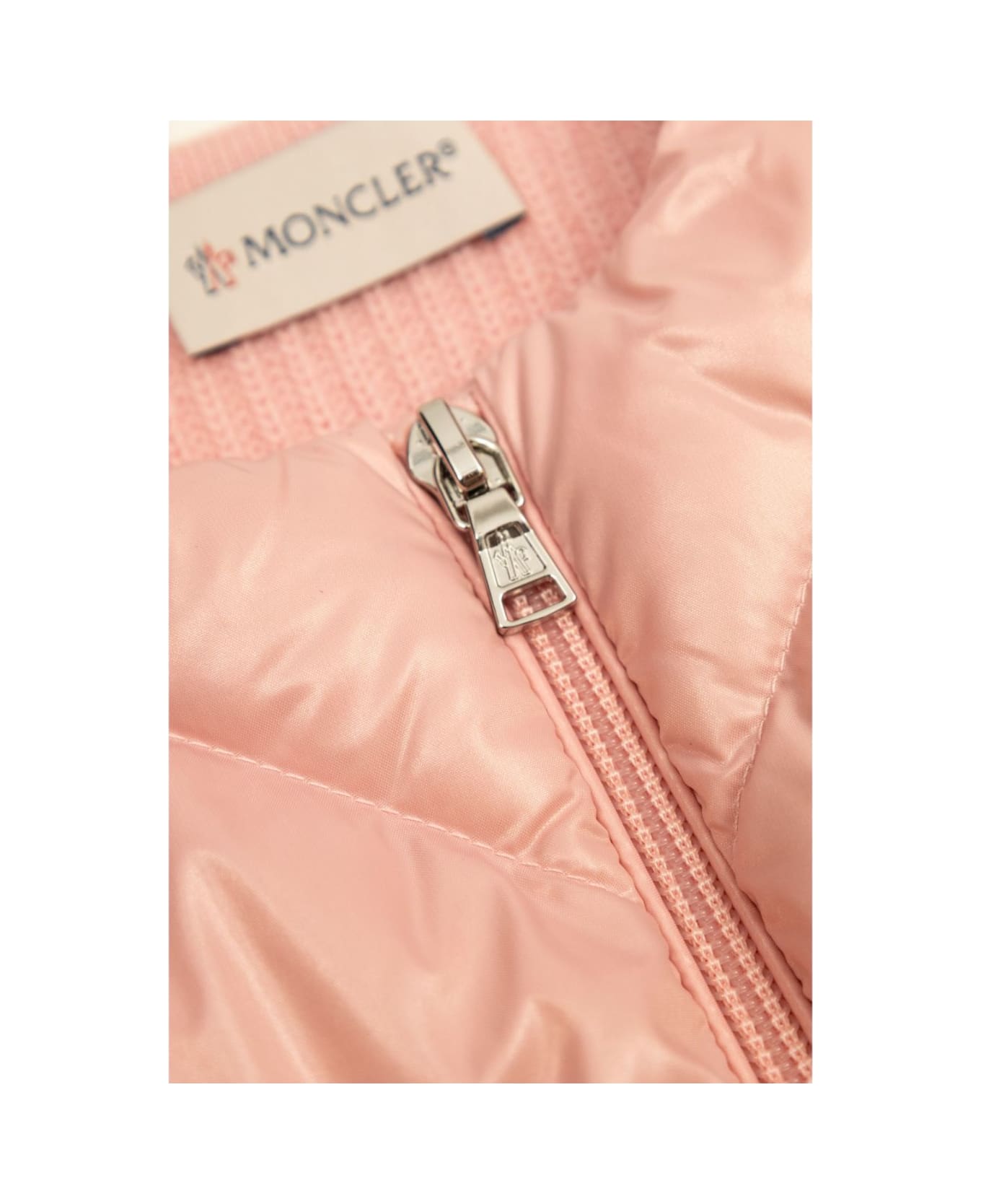 Moncler Pink Cadigan Baby Girl - Pink