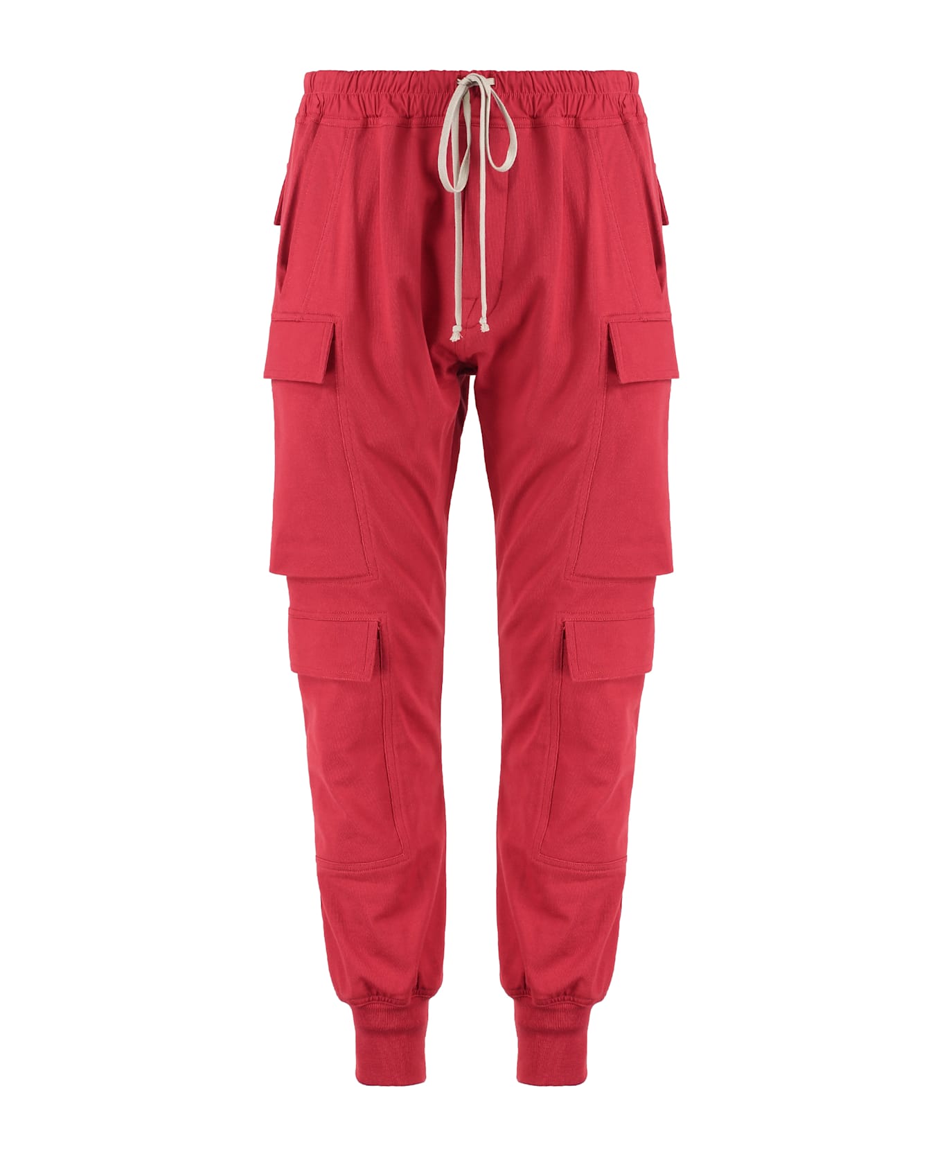 Rick Owens Stretch Cotton Track-pants - red