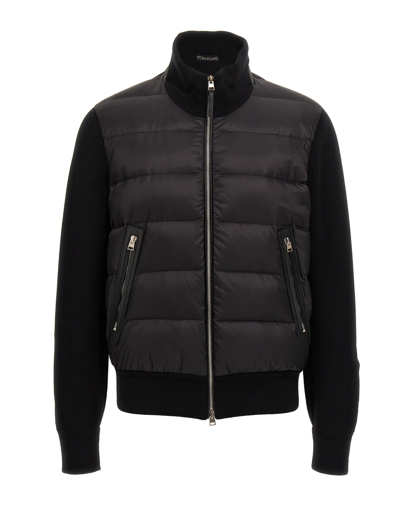 Tom Ford Knit Insert Down Jacket - BLACK