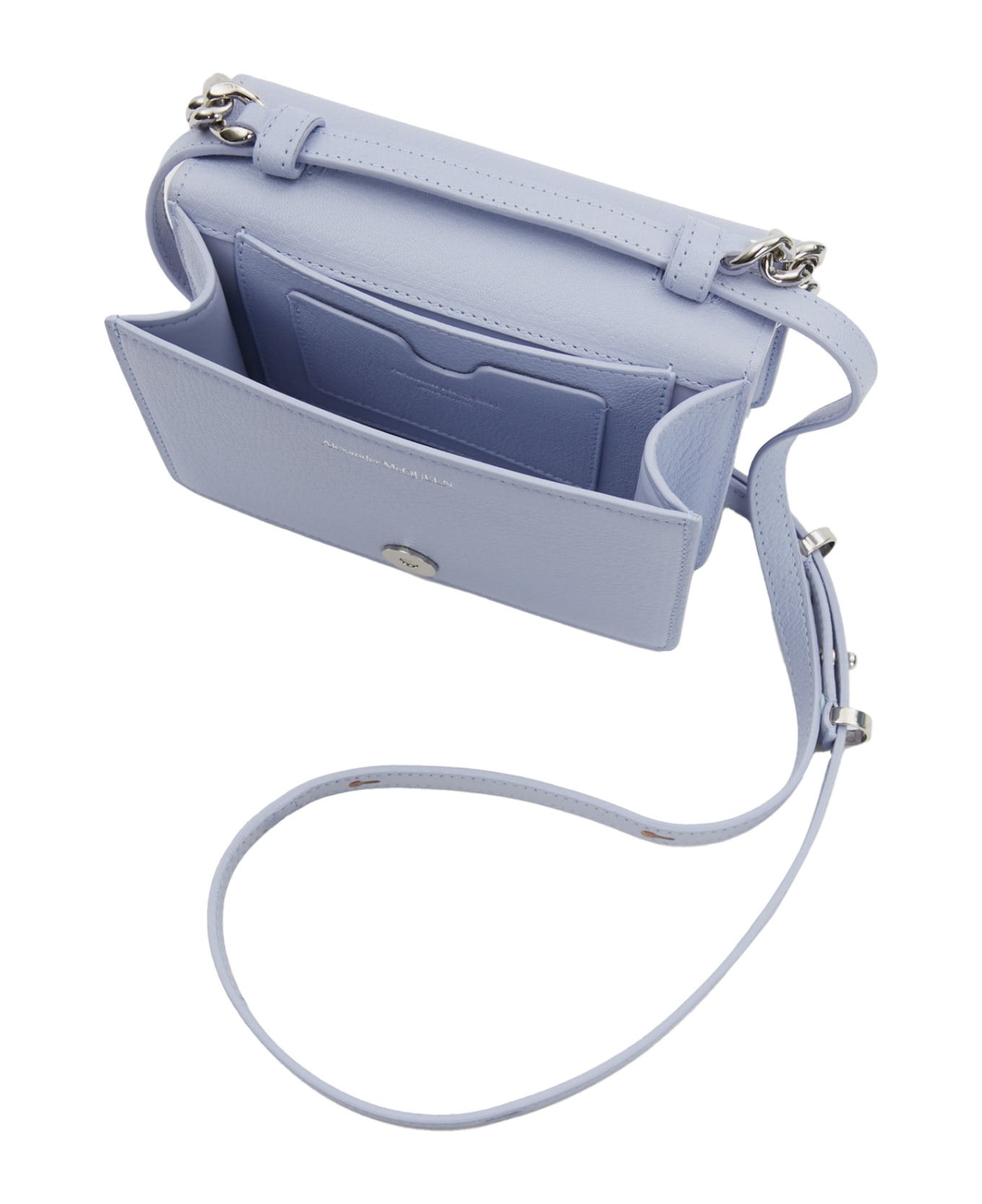 Alexander McQueen Lilac The Four Ring Mini Bag With Silver Chain - Viola