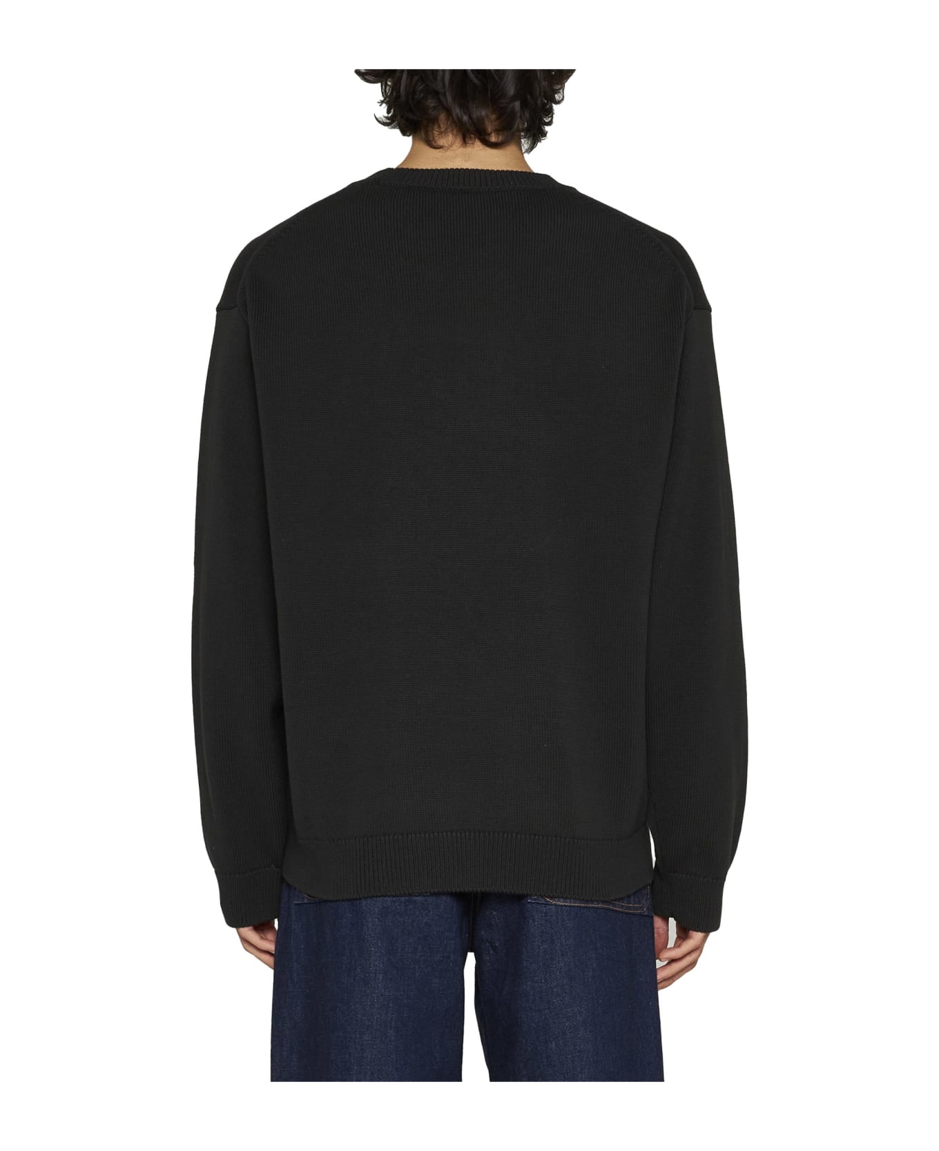 Kenzo Long Sleeve Crew-neck Sweater - Black フリース
