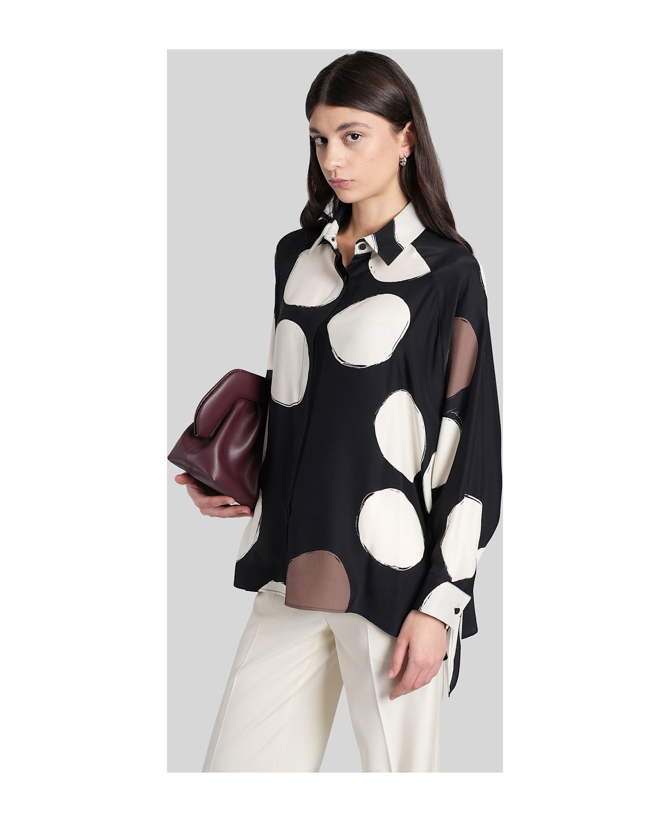 Gianluca Capannolo Mina Shirt Shirt In Black Silk - black