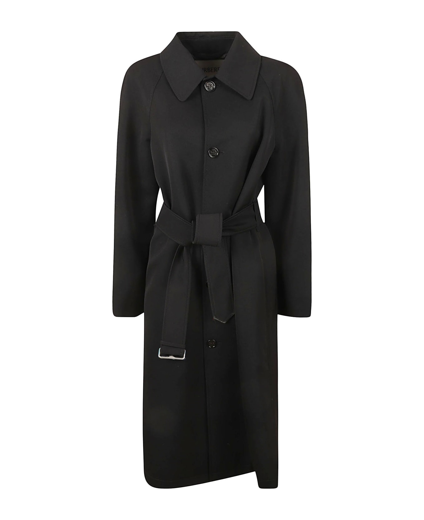 Burberry Belted Long Coat - Black コート