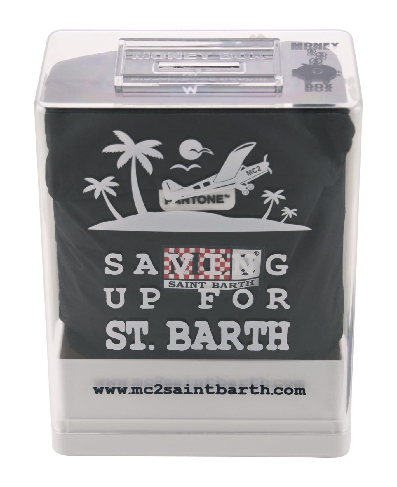 MC2 Saint Barth Beach Boxer Shorts In Lightweight Fabric - Black