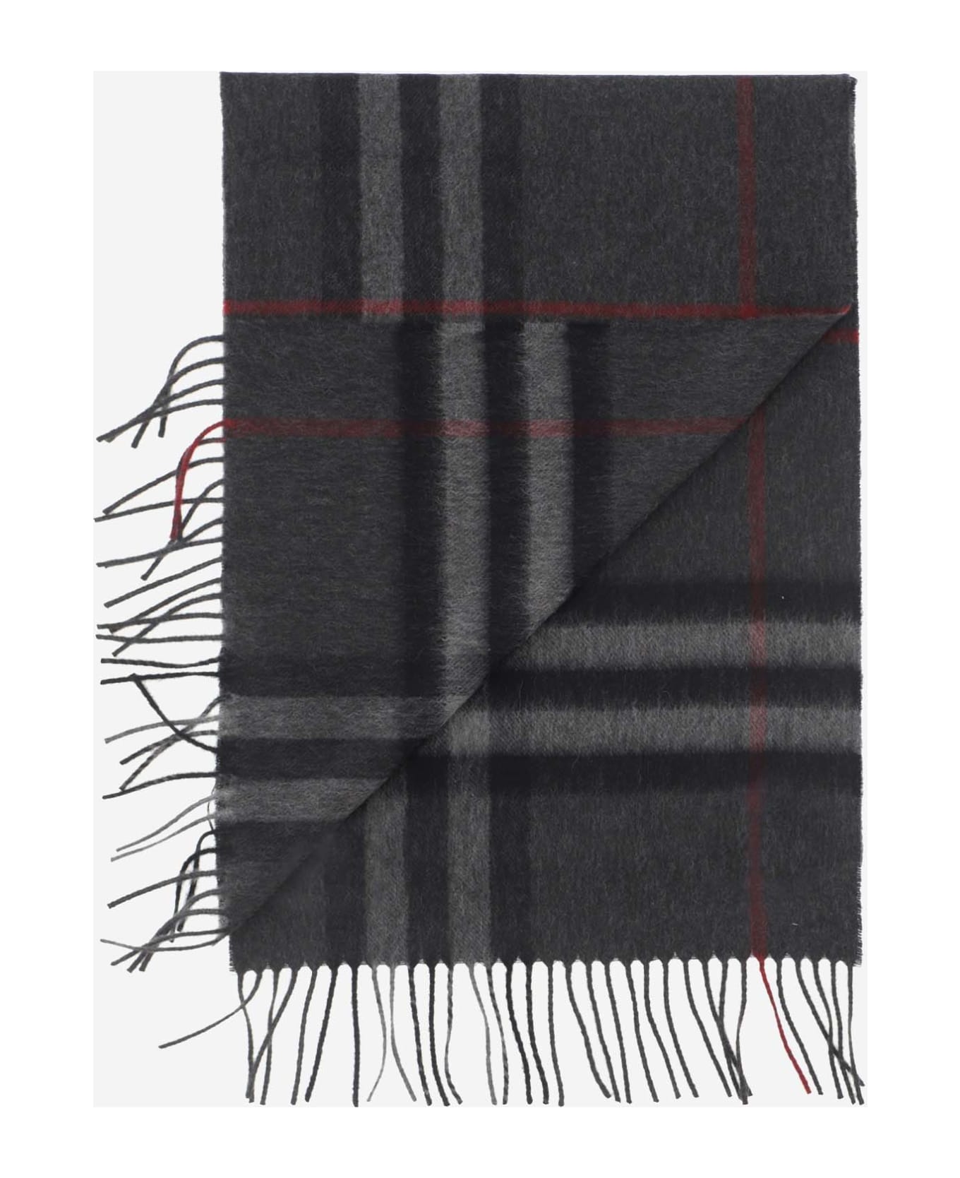 Burberry Check Scarf - Charcoal