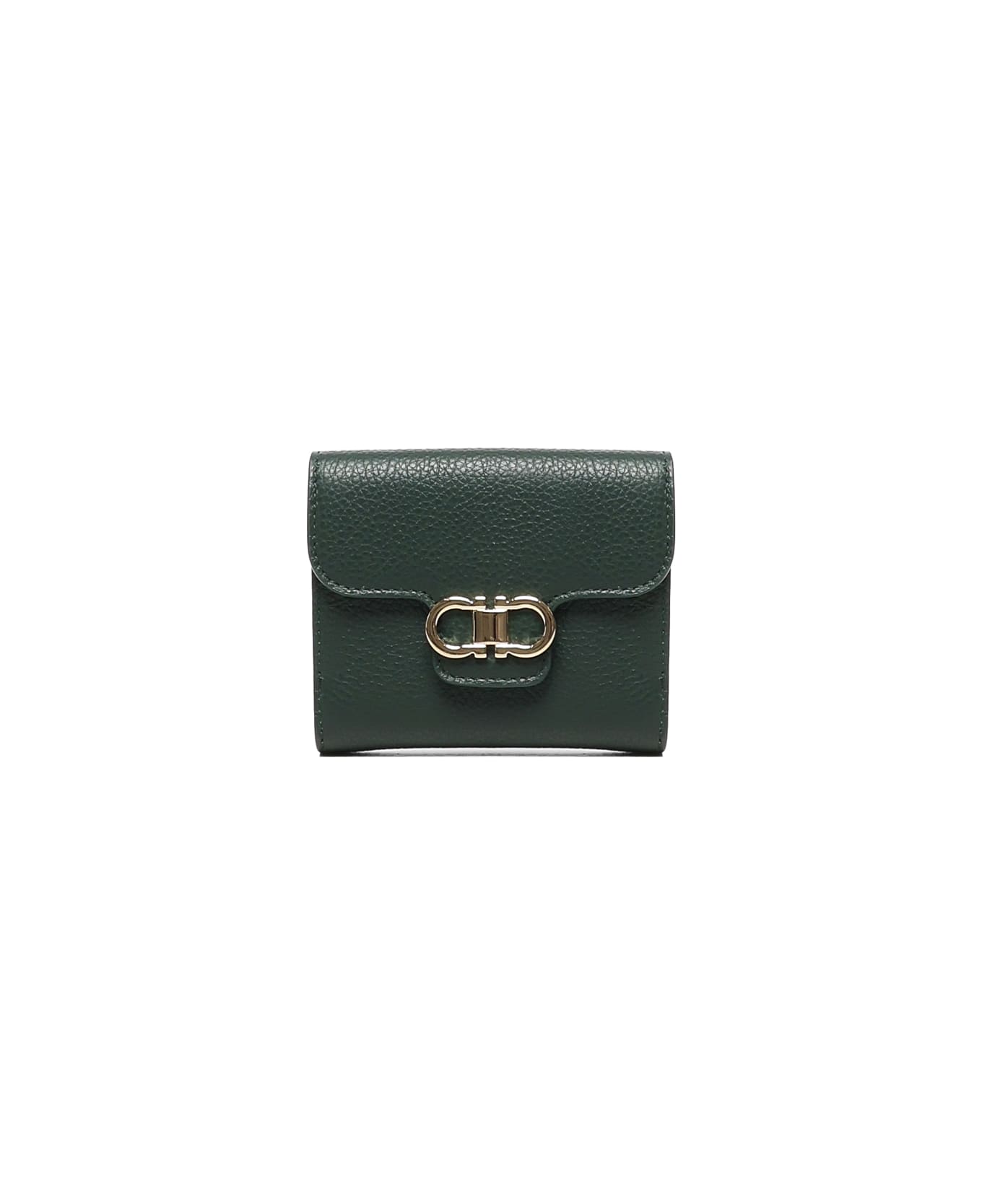 Ferragamo Gancini Wallet - Green
