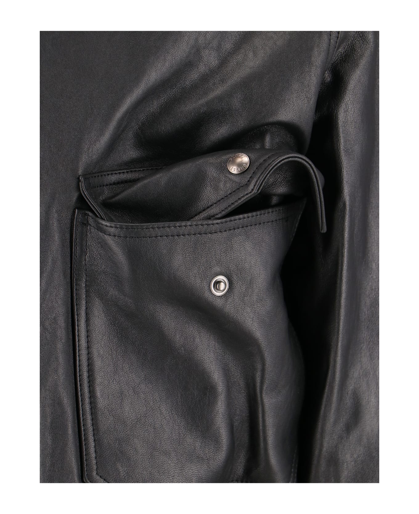 Dunst Lamb Leather Jacket - BLACK