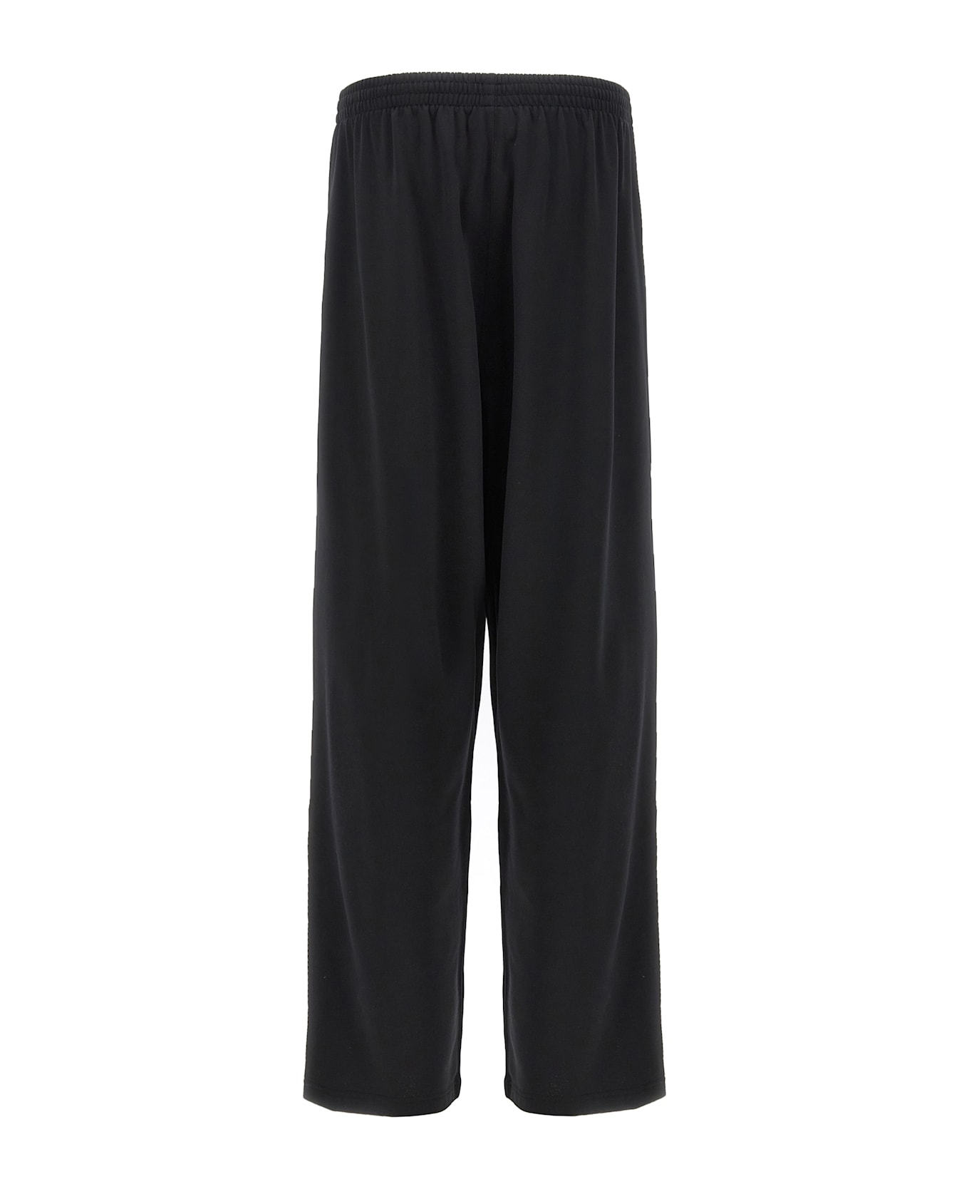 Balenciaga Logo Embroidery Joggers - Black