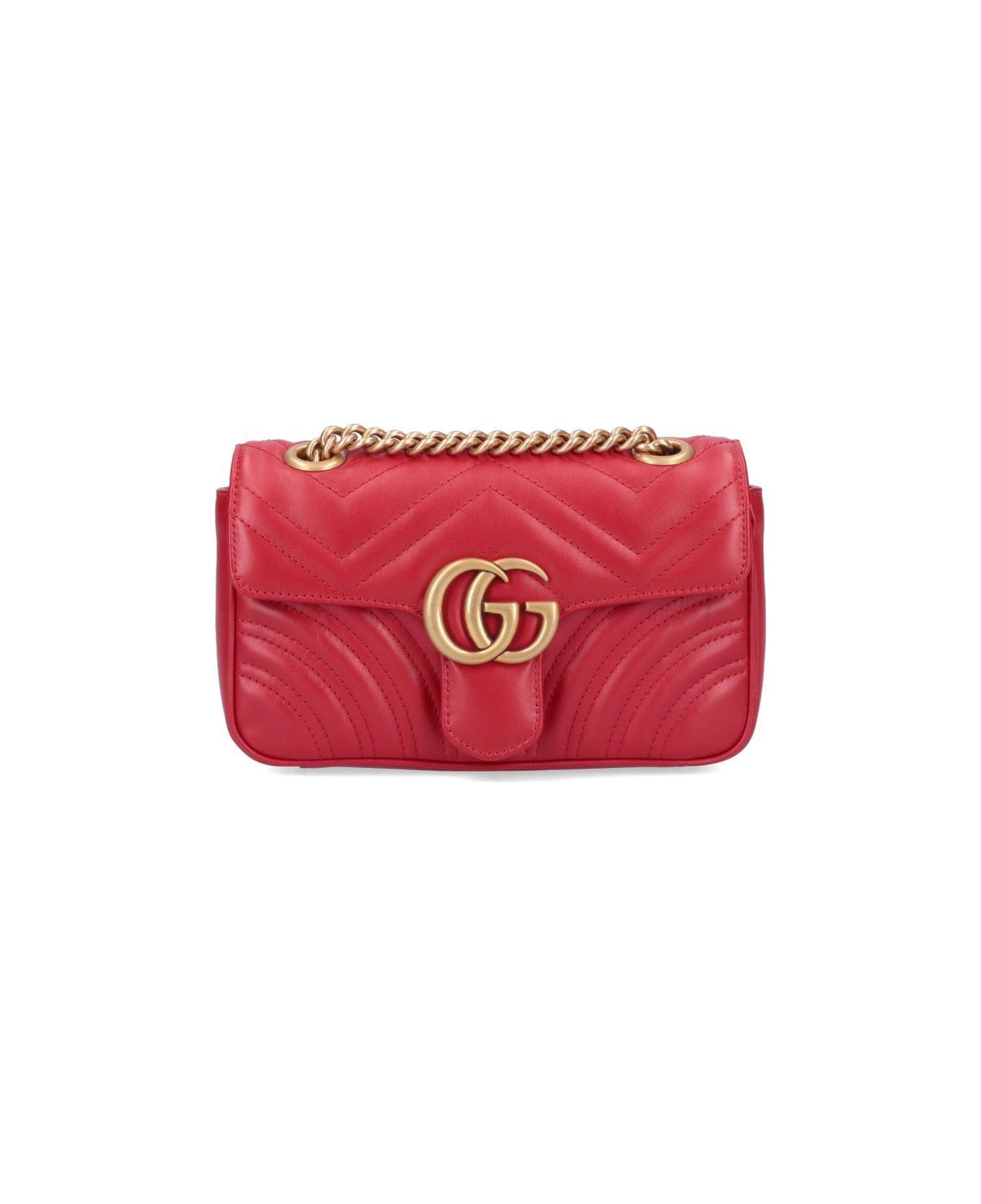 Gucci 'gg Marmont' shoulder Bag - Red