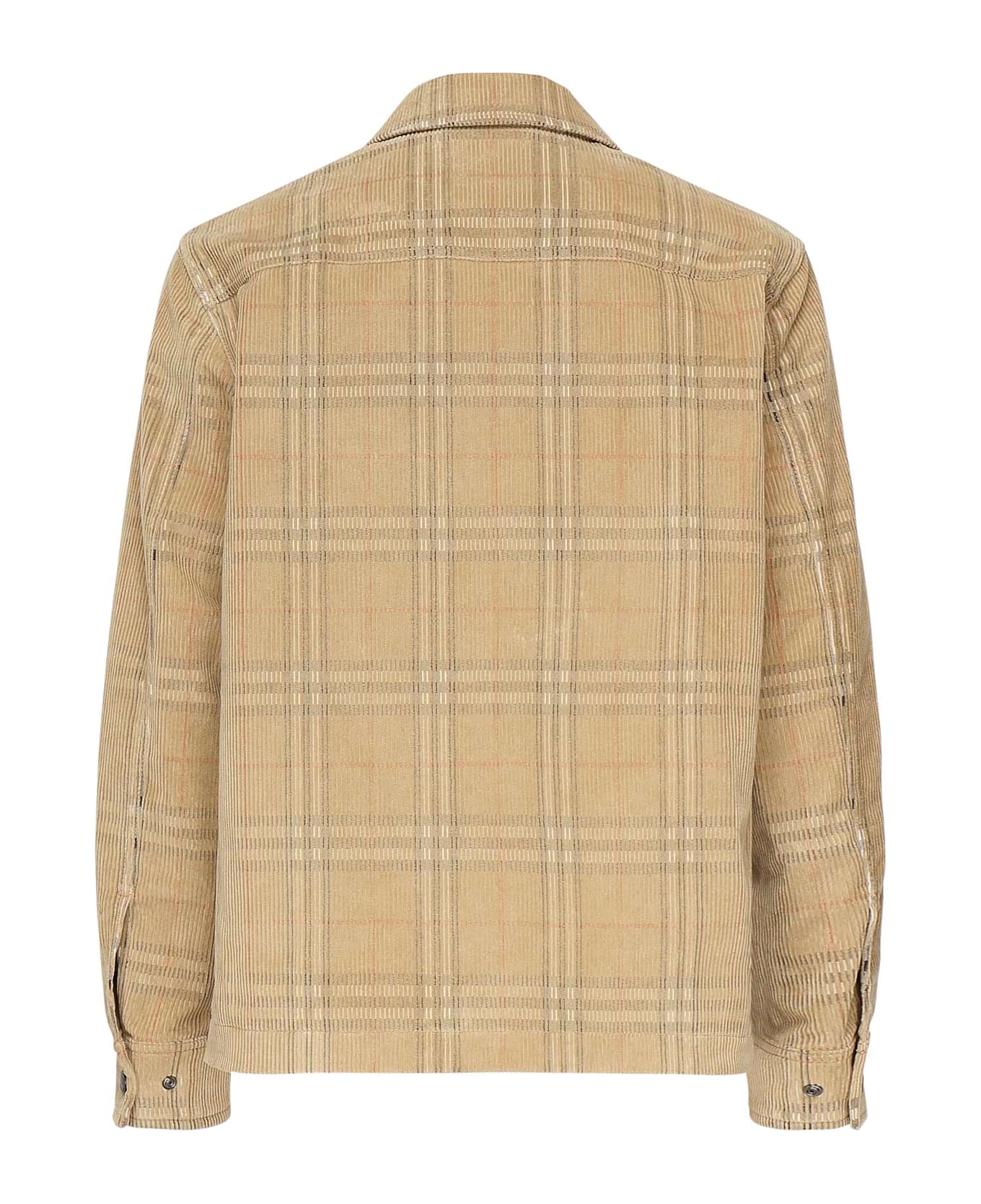 Burberry Check Corduroy Shirt - SAND