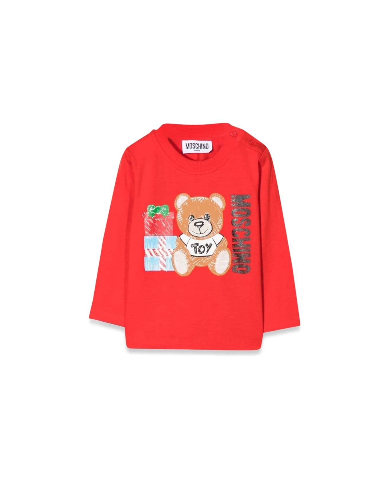 Moschino T-shirt M/l Teddy Bear Gifts - RED Tシャツ＆ポロシャツ