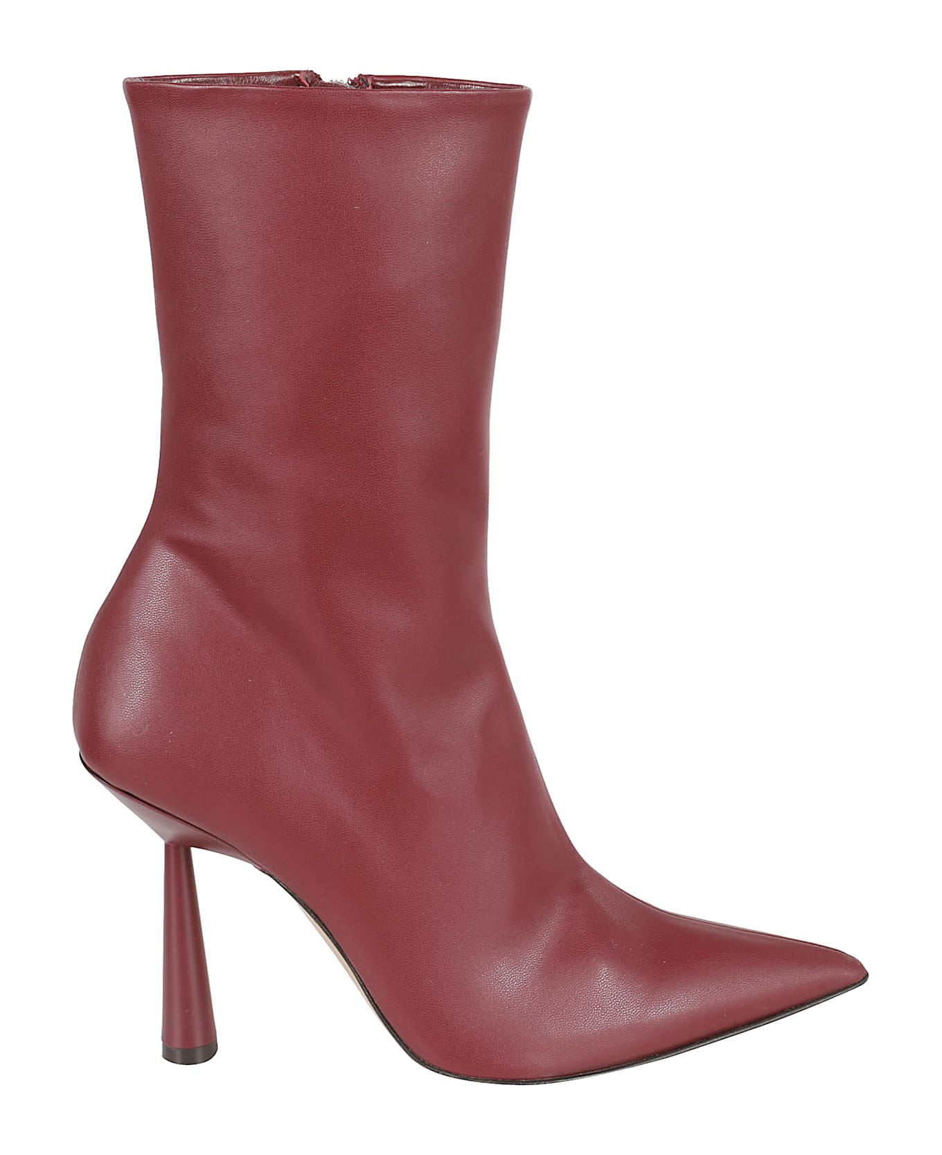 GIA BORGHINI Ros 7 Boots - Bordeaux