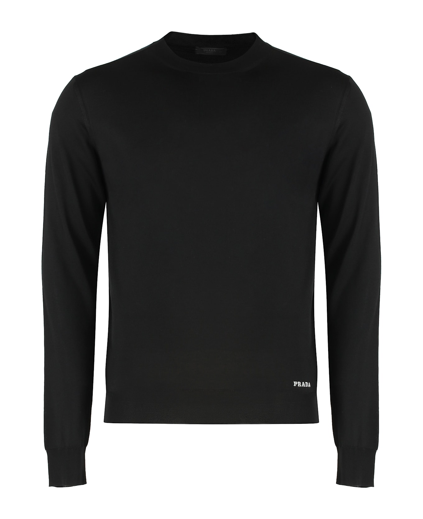 Prada Fine Knit Crew-neck Sweater - Nero