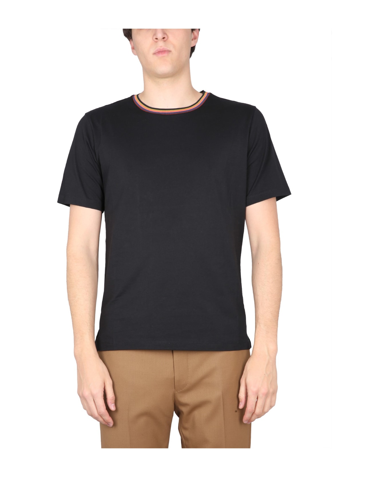 PS by Paul Smith Cotton T-shirt T-Shirt - BLACK