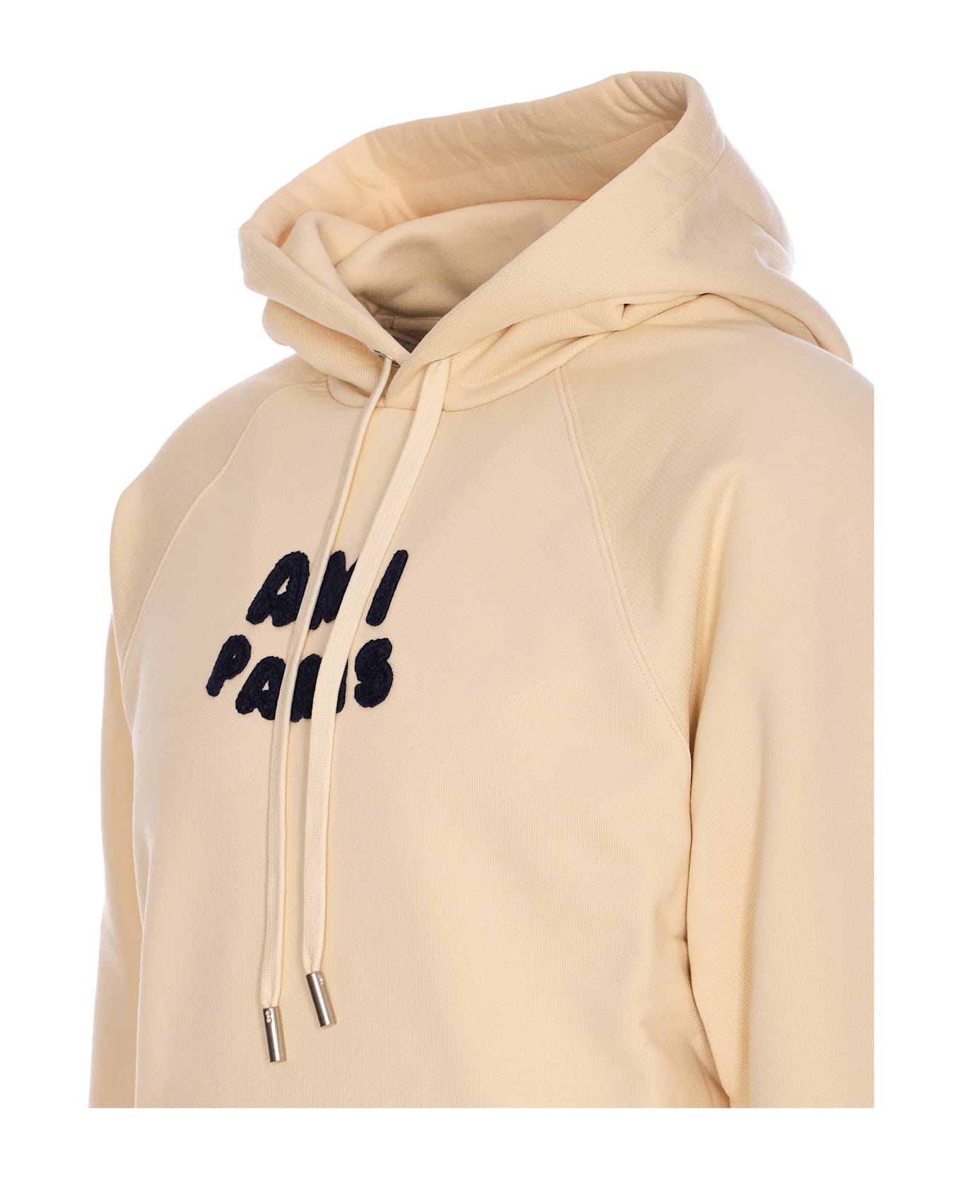 Ami Alexandre Mattiussi Ami Paris Patch Hoodie - WHITE