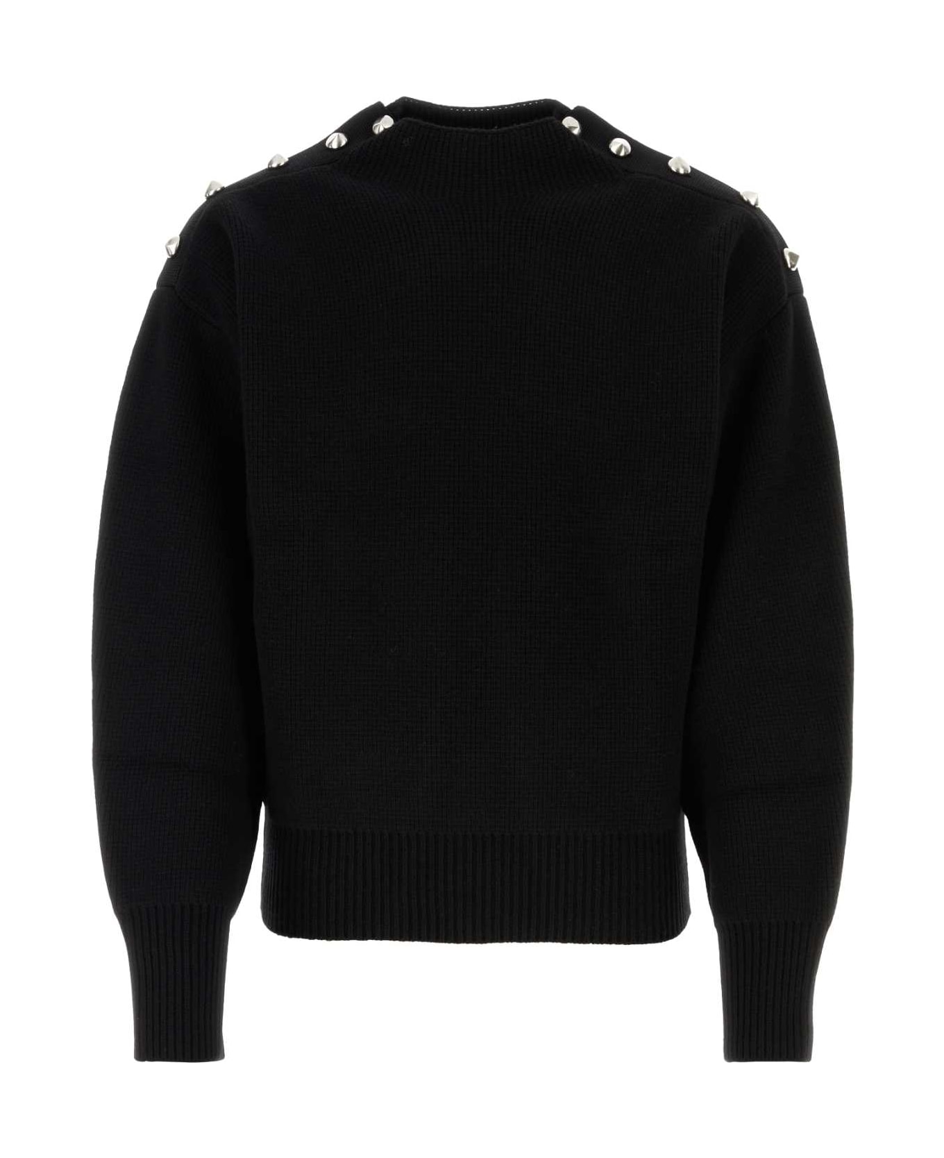 Ferragamo Black Wool Blend Sweater - NERO