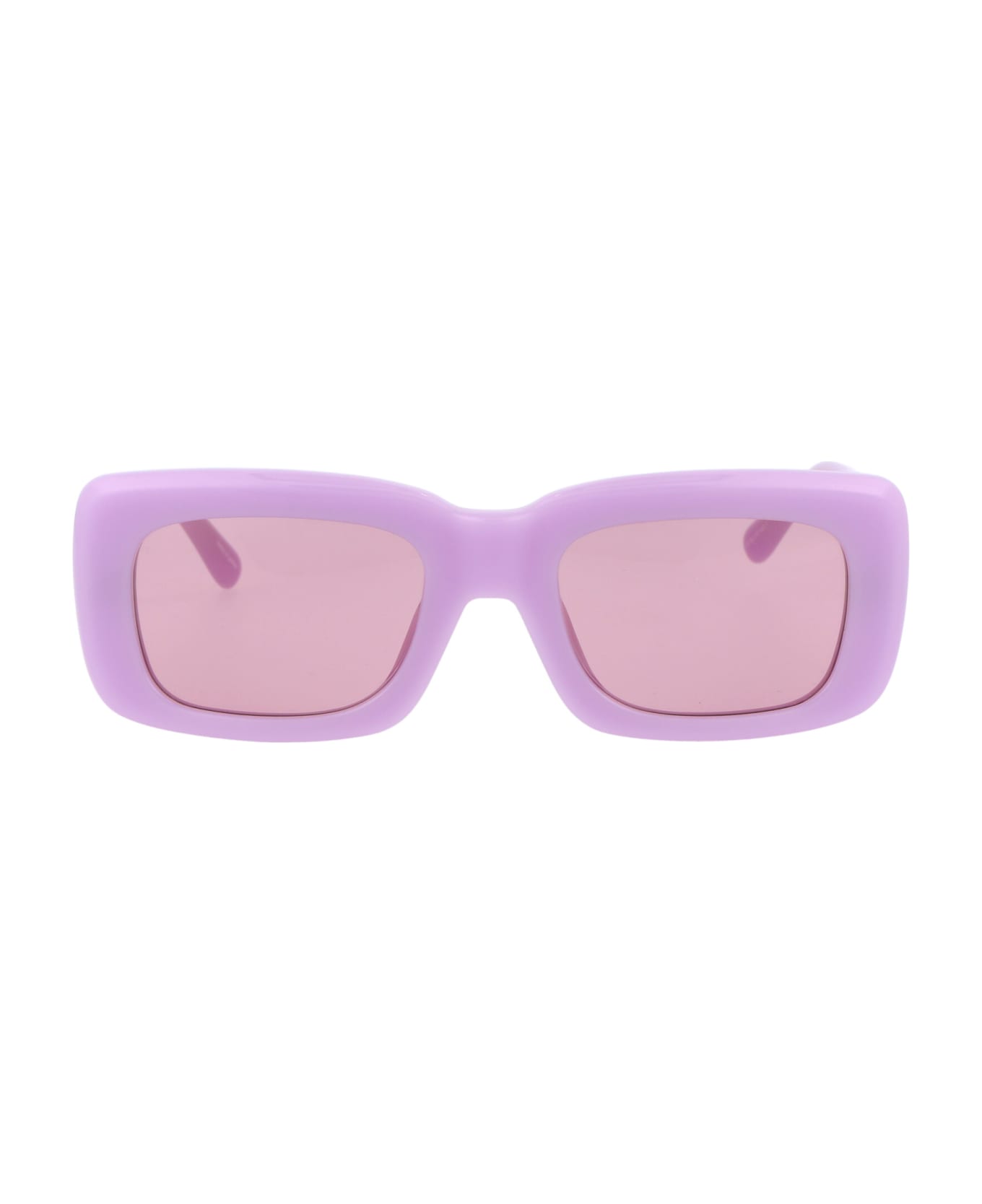 The Attico Marfa Sunglasses - PINK/YELLOWGOLD/PINK