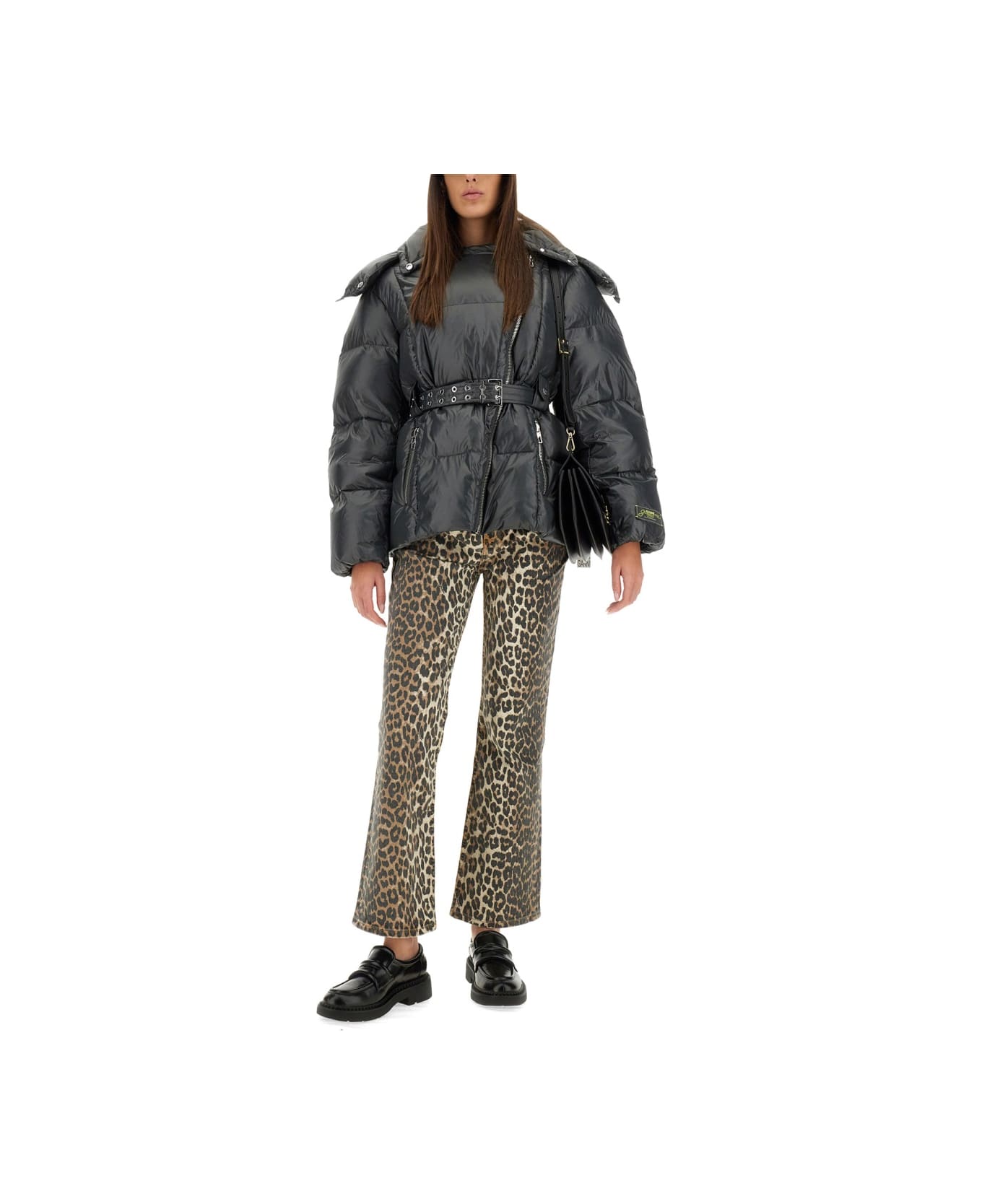 Ganni Nylon Jacket - BLACK