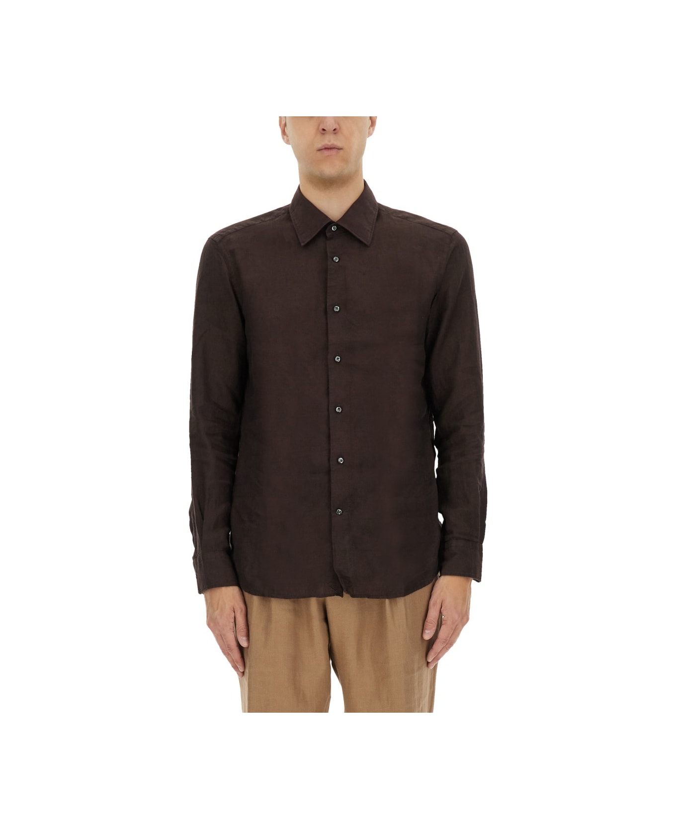 Hugo Boss Shirt "l-hays-kentw-c-252" - BROWN