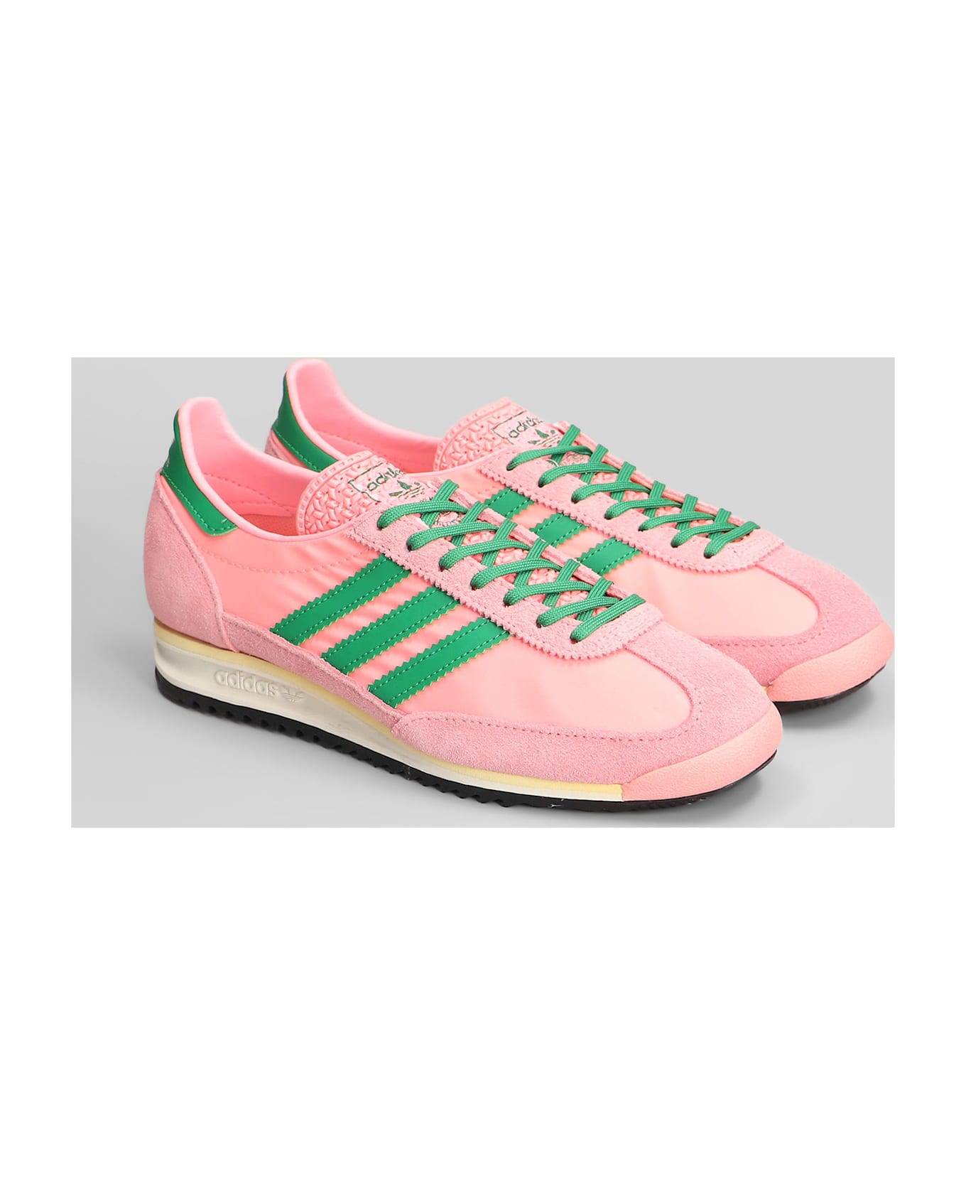 Adidas Sl 72 Og Sneakers In Rose-pink Suede And Fabric - rose-pink