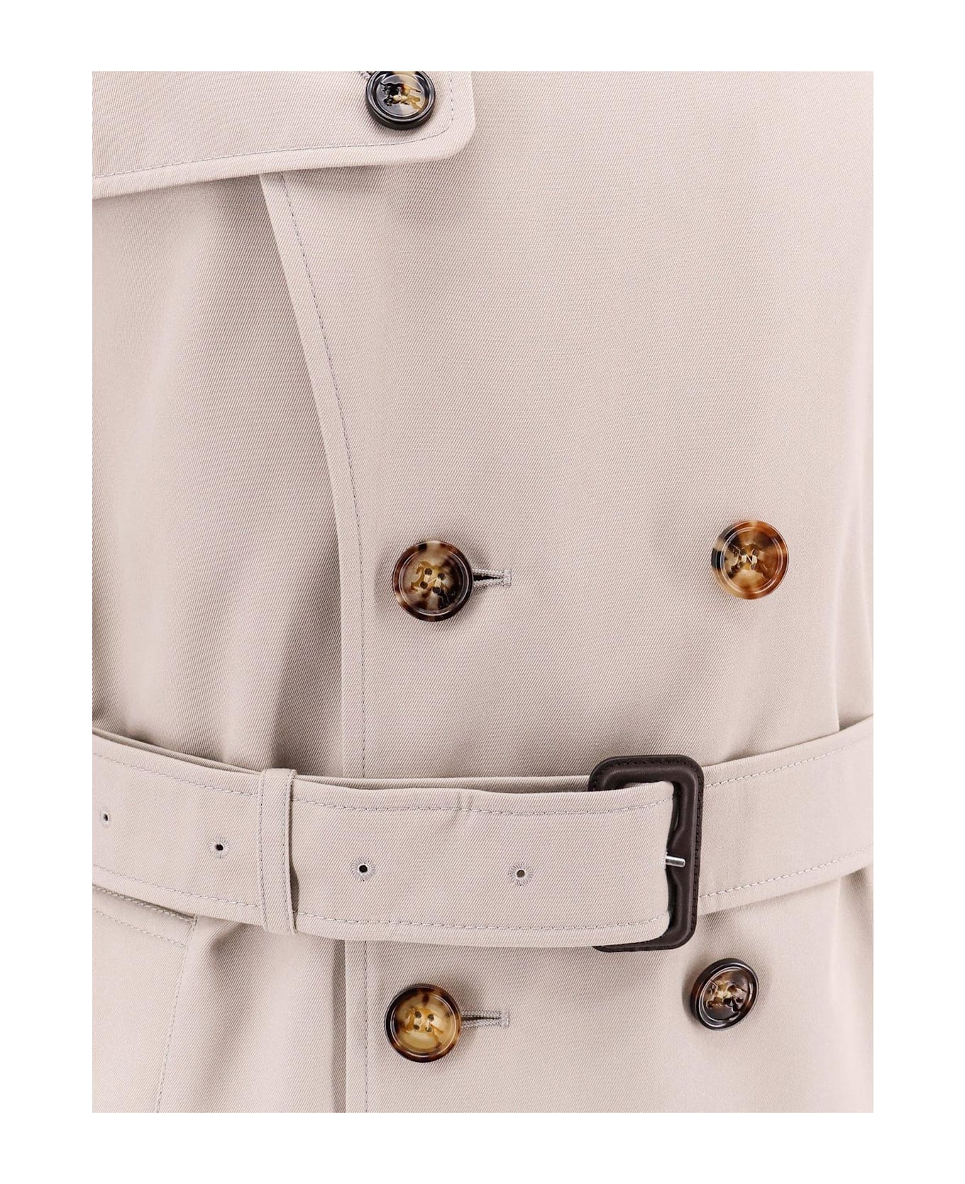 Burberry Belted Waist Trench Coat - HERON レインコート