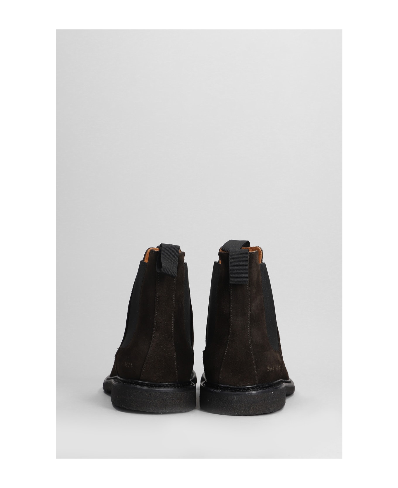 Common Projects Ankle Boots In Brown Suede - brown