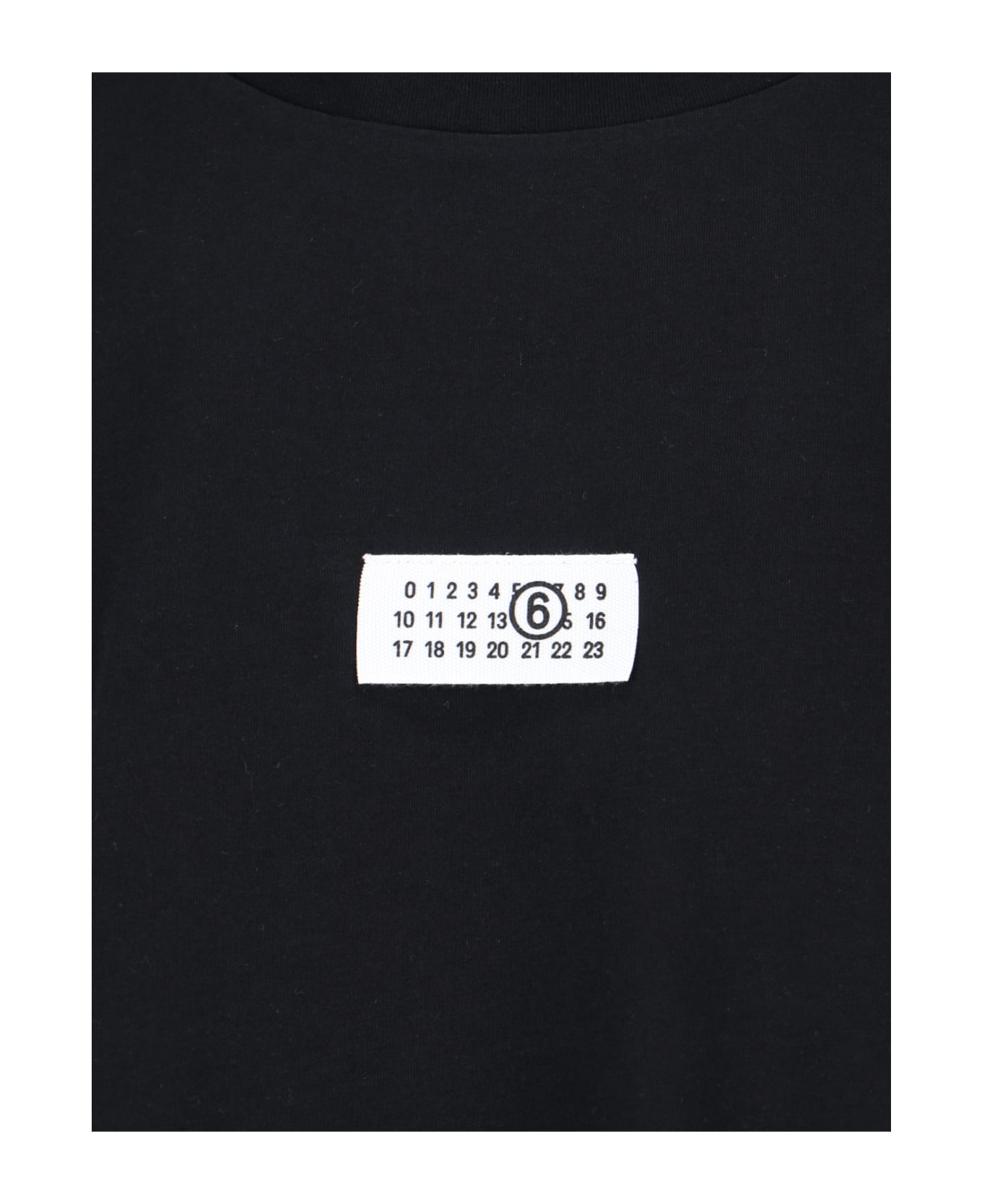 MM6 Maison Margiela Logo T-shirt - Black