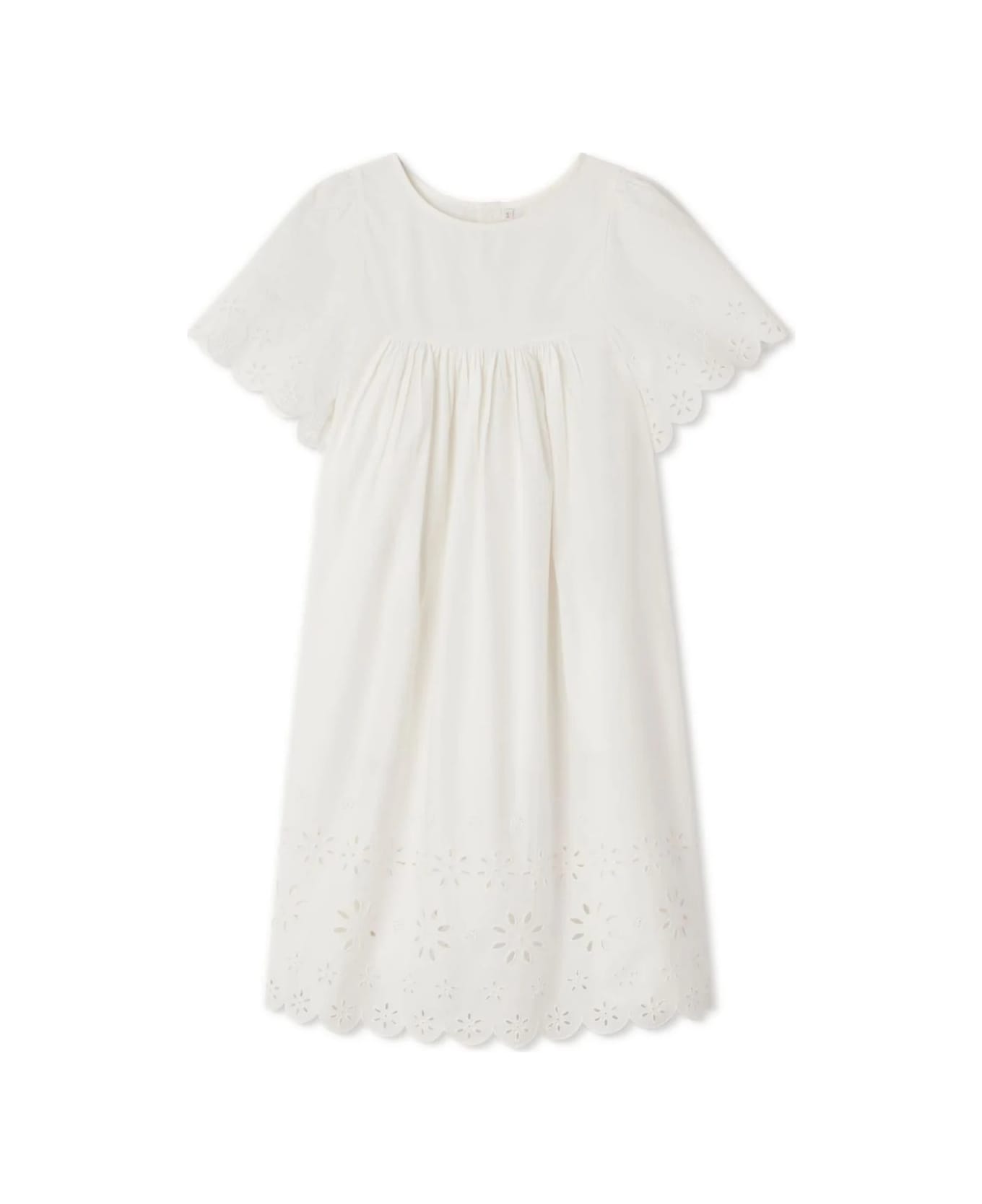 Bonpoint Milk White Francesca Dress - Blanc Lait ワンピース＆ドレス