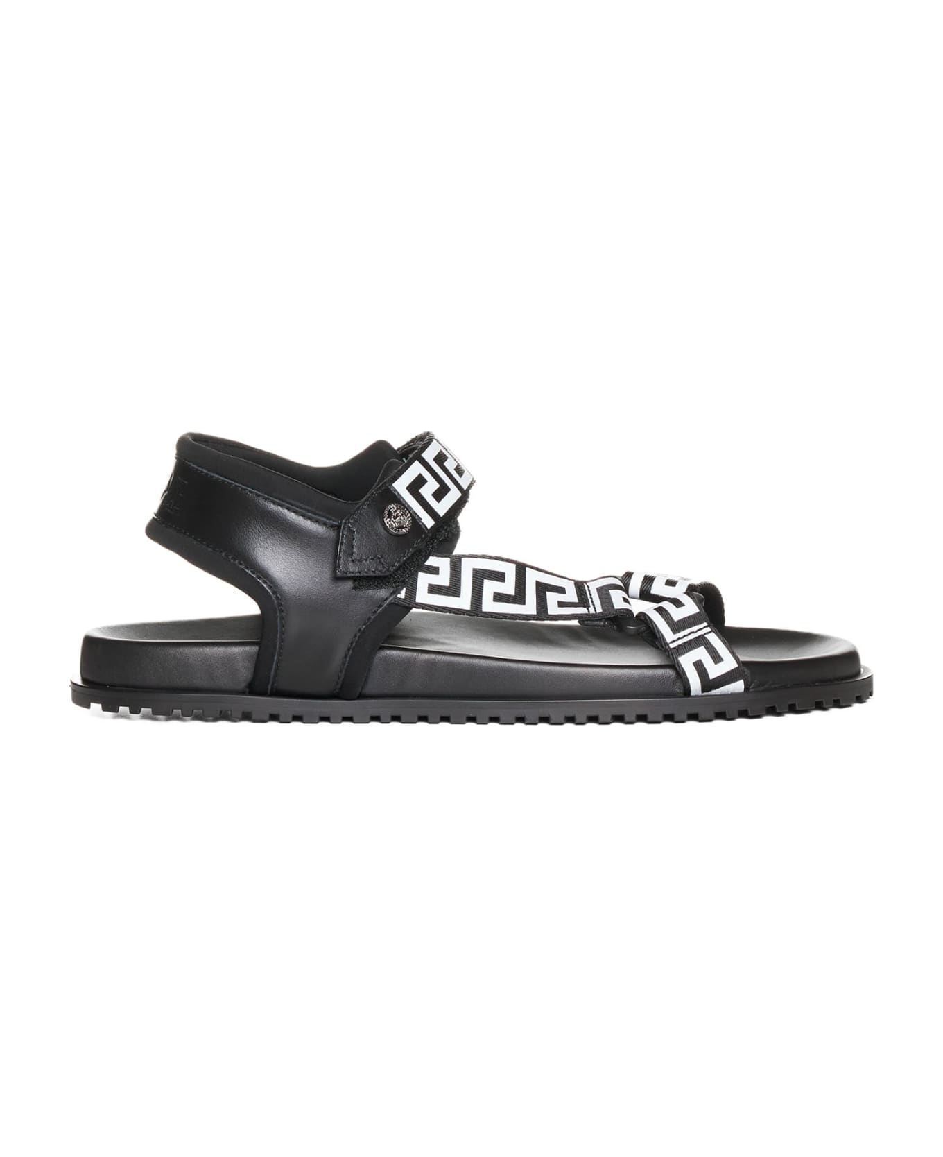 Versace Ankle Strap Sandals - Black