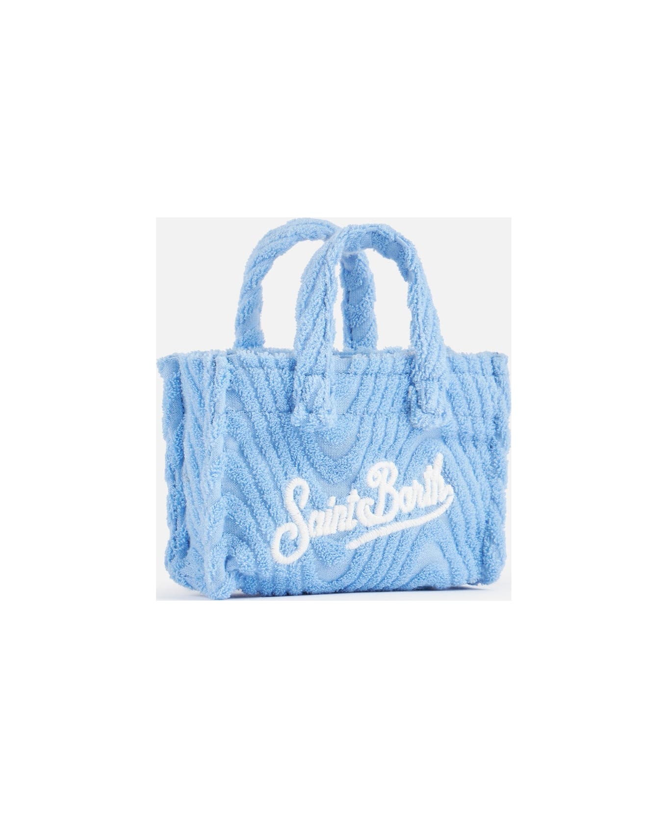 MC2 Saint Barth Light Blue Terry Embossed Key Holder - SKY