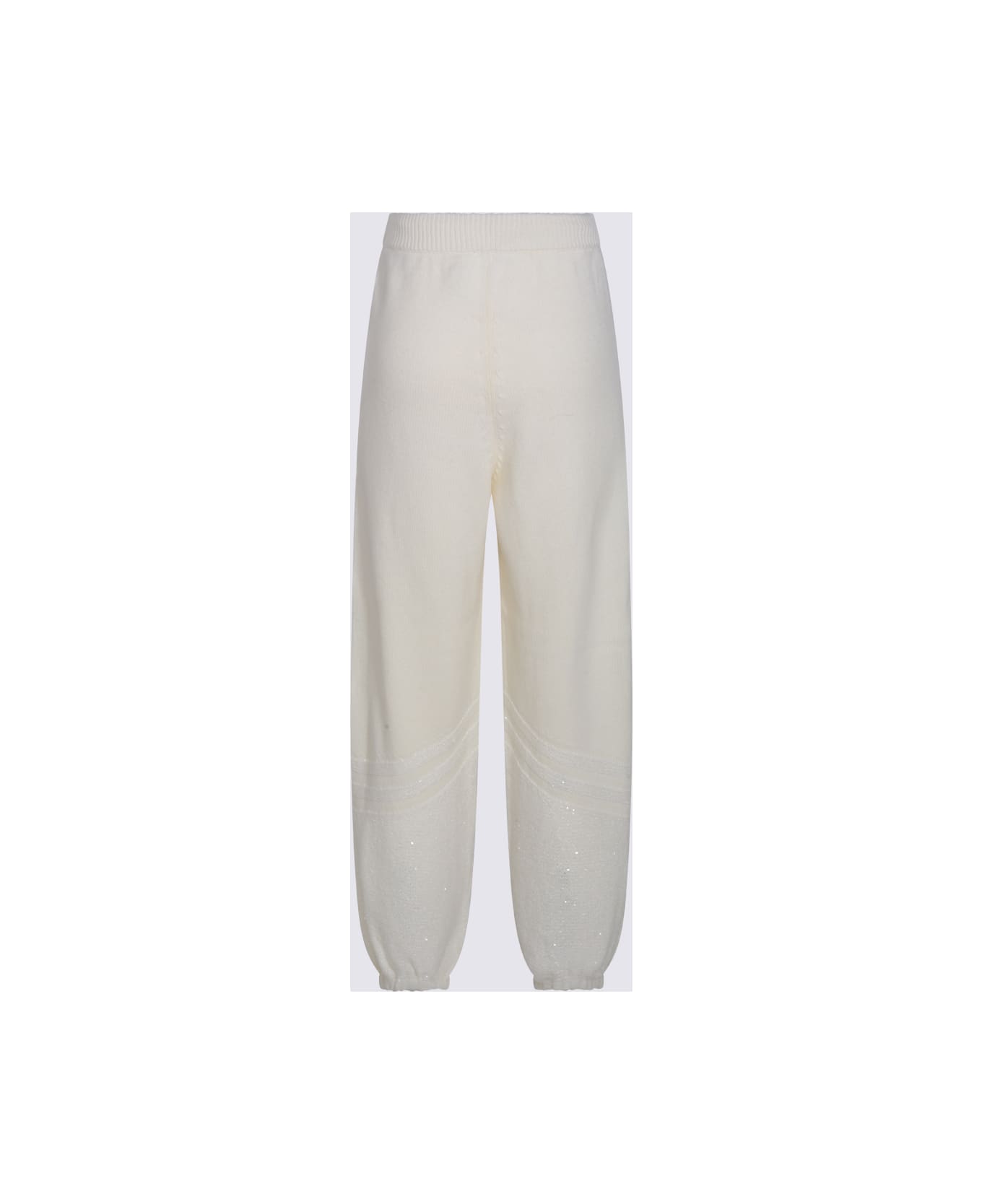 Fabiana Filippi White Wool Pants - RAFIA