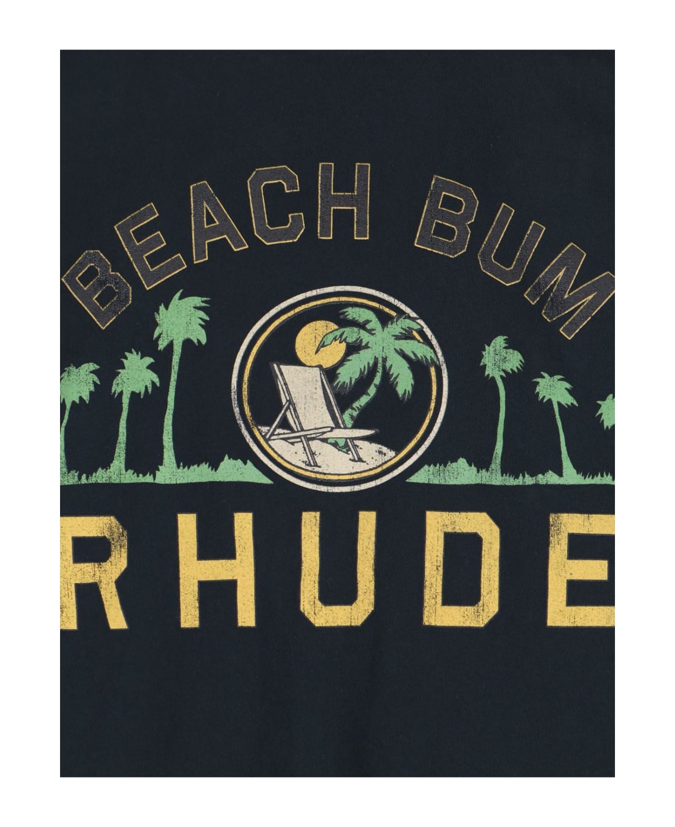 Rhude 'beach Bum' T-shirt - Nero lavato