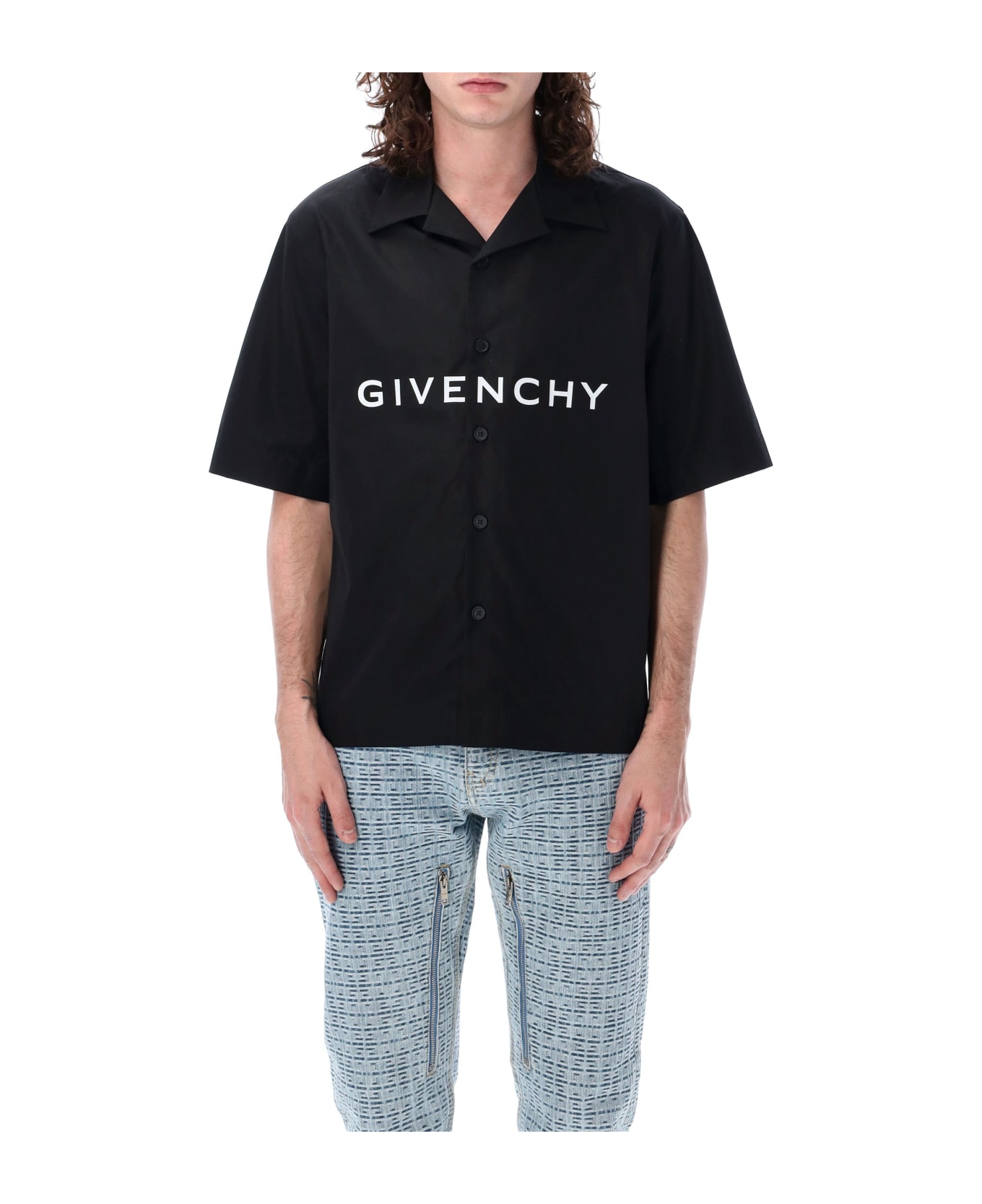 Givenchy Ss Boxy Fit Shirt - BLACK