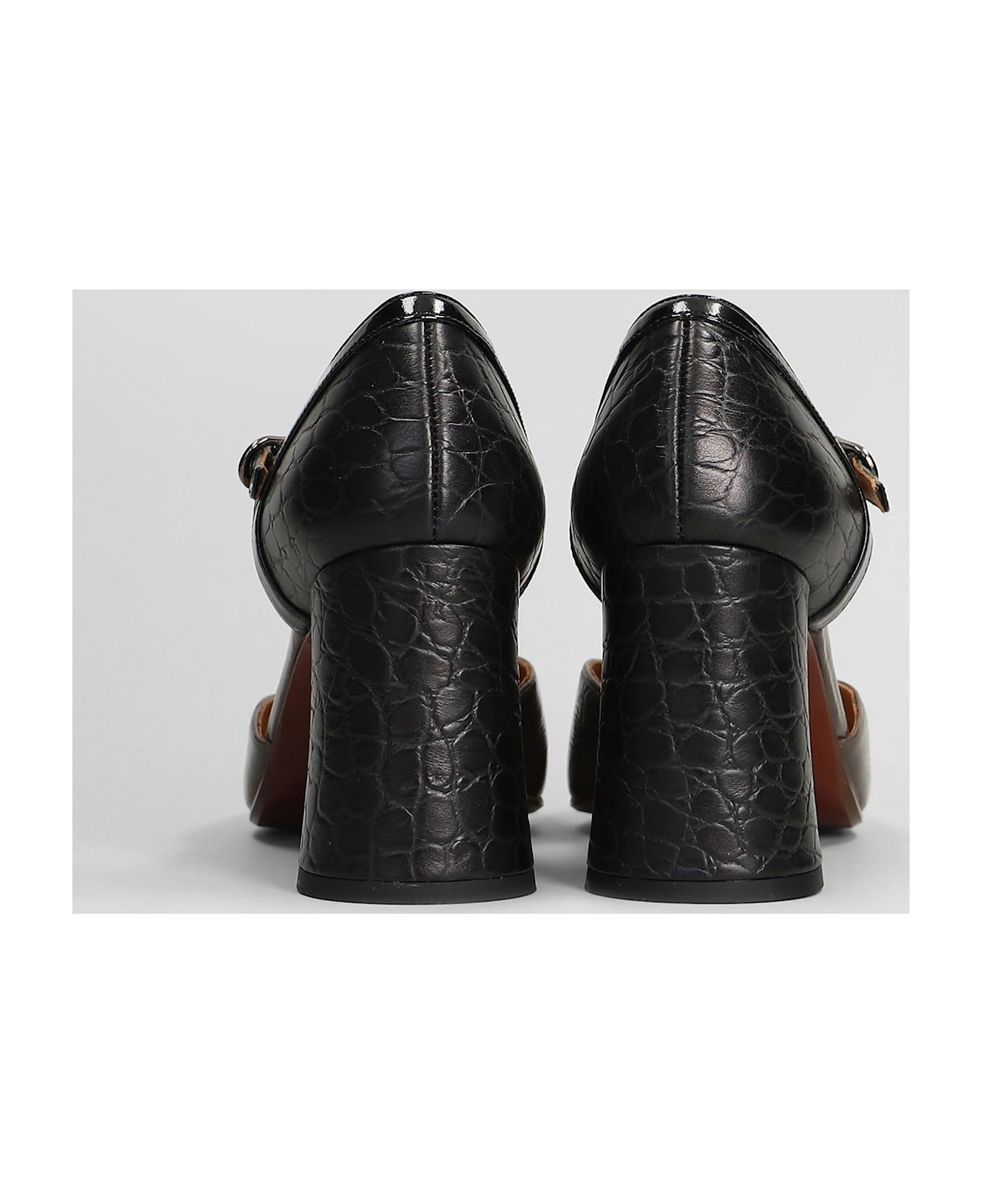 Chie Mihara Luer Pumps In Black Leather - black