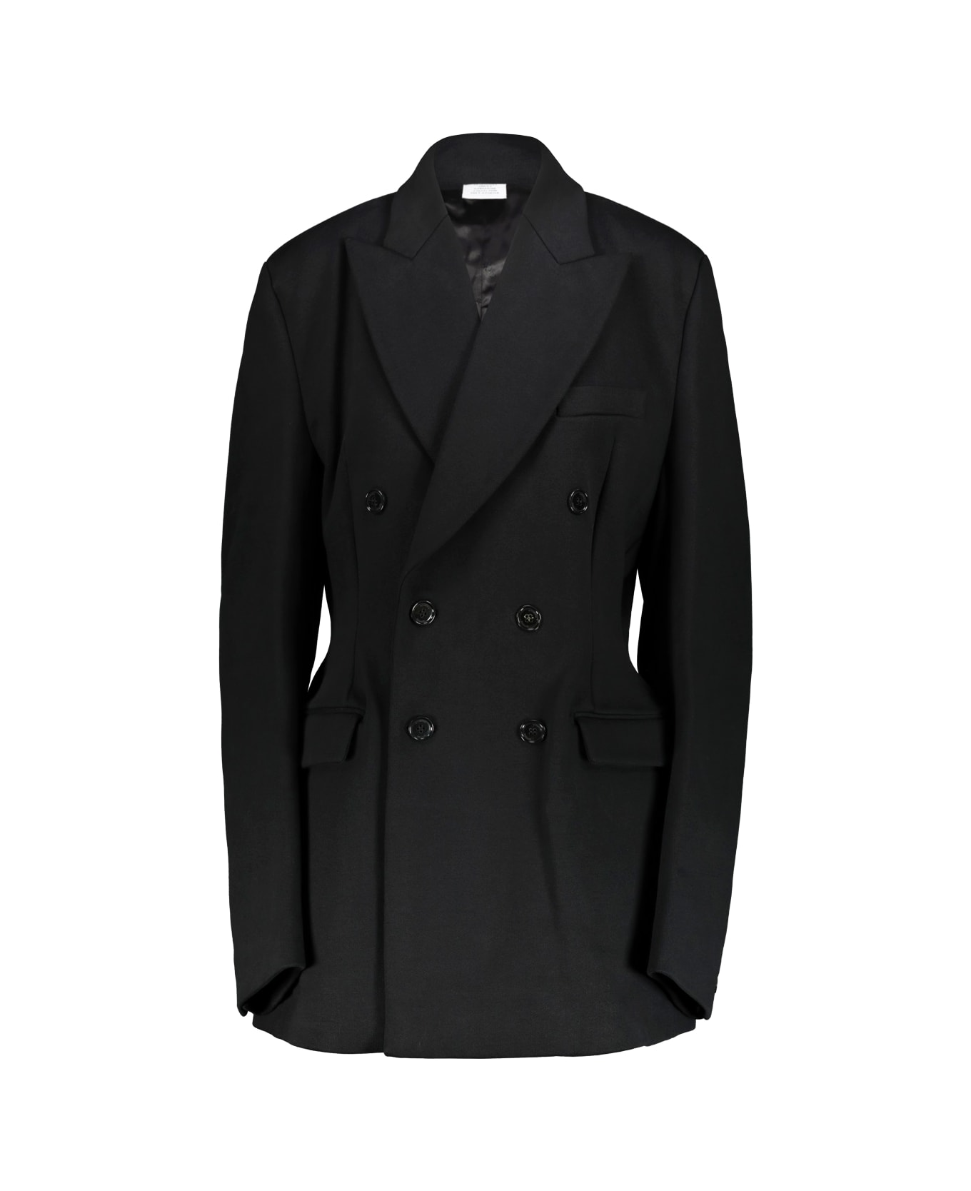 VETEMENTS Hourglass Molton Tailored Jacket - Black