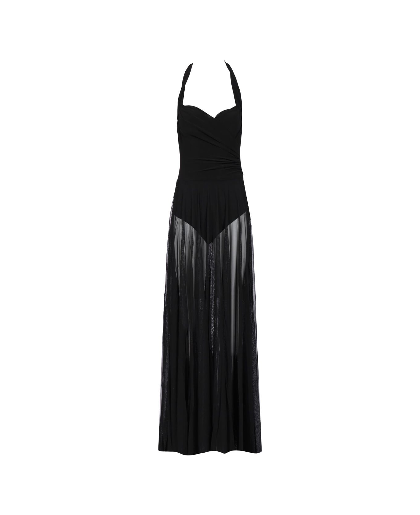 Norma Kamali "cayla" Flared Dress - Black