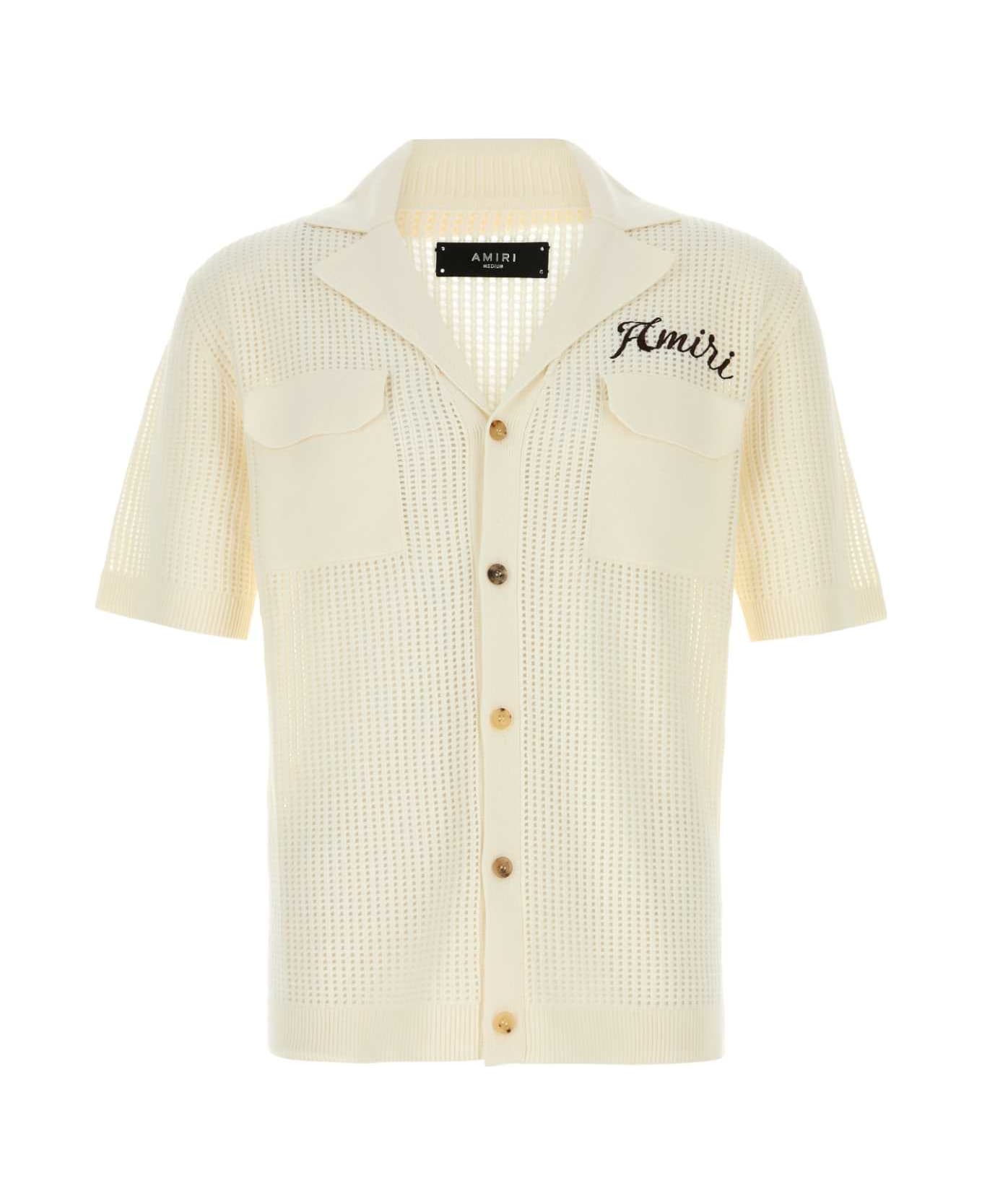 AMIRI Ivory Mesh Shirt - SAND ポロシャツ