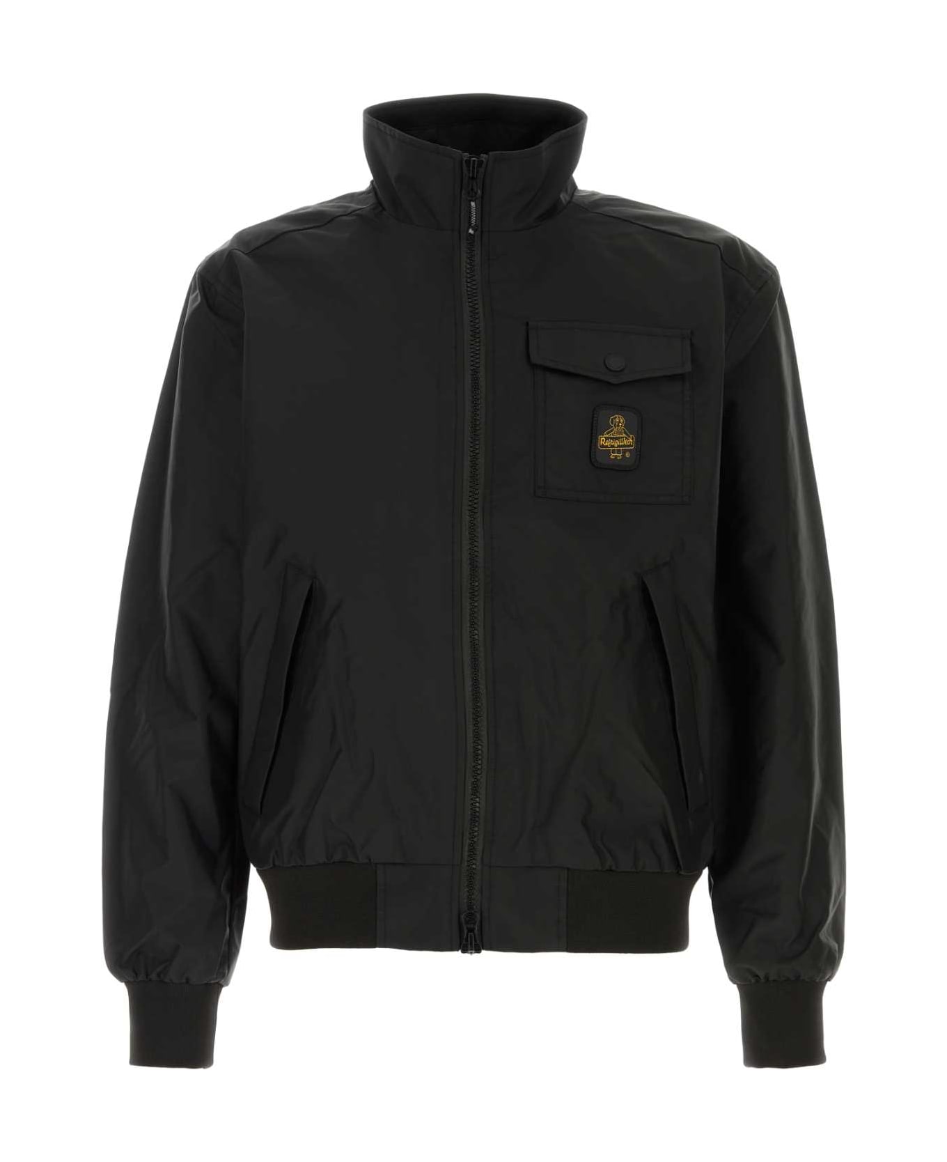 Refrigiwear Black Nylon Captain Bomber Jacket - NERO