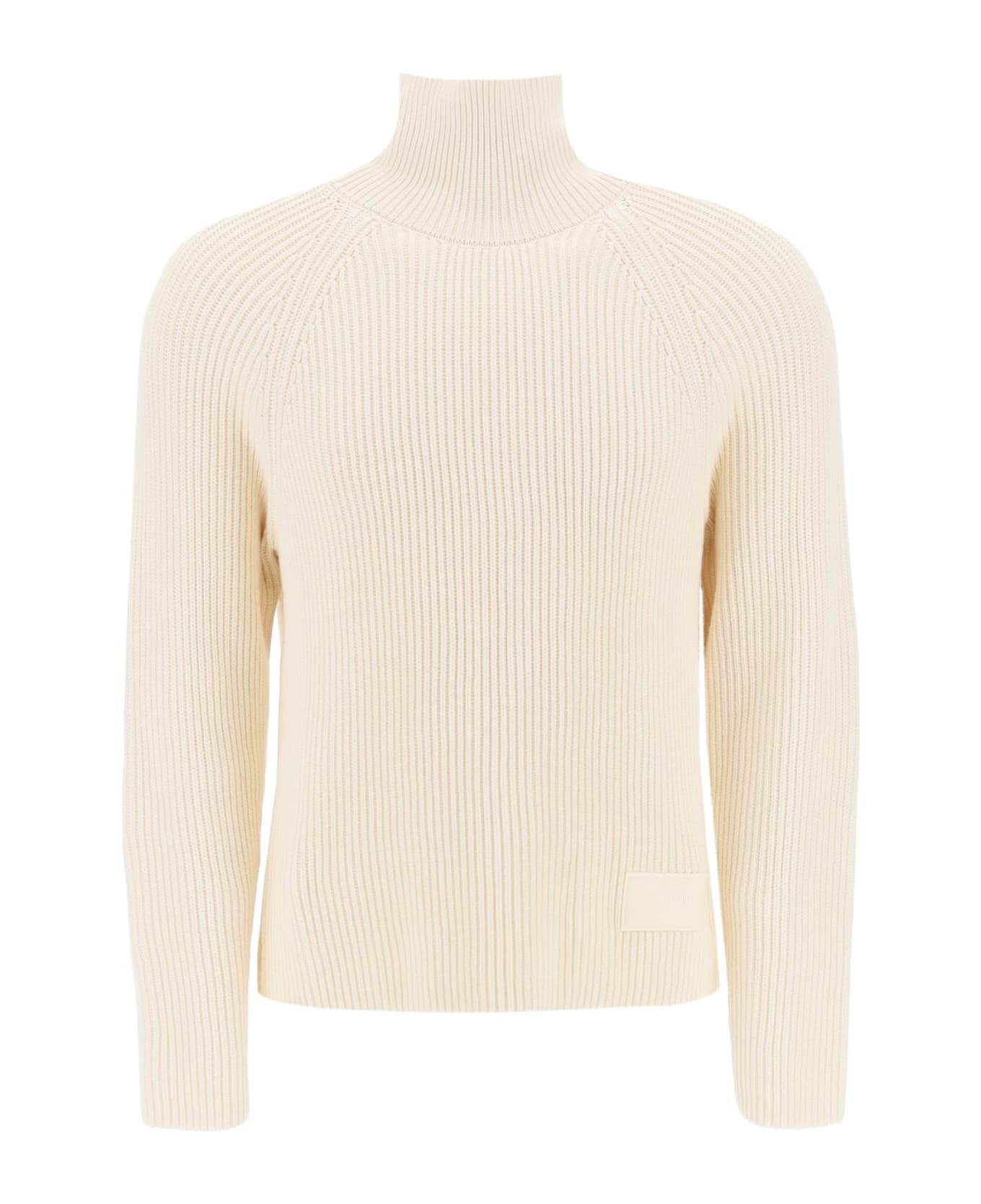 Ami Alexandre Mattiussi Cotton-wool Crewneck Sweater - IVORY (White)