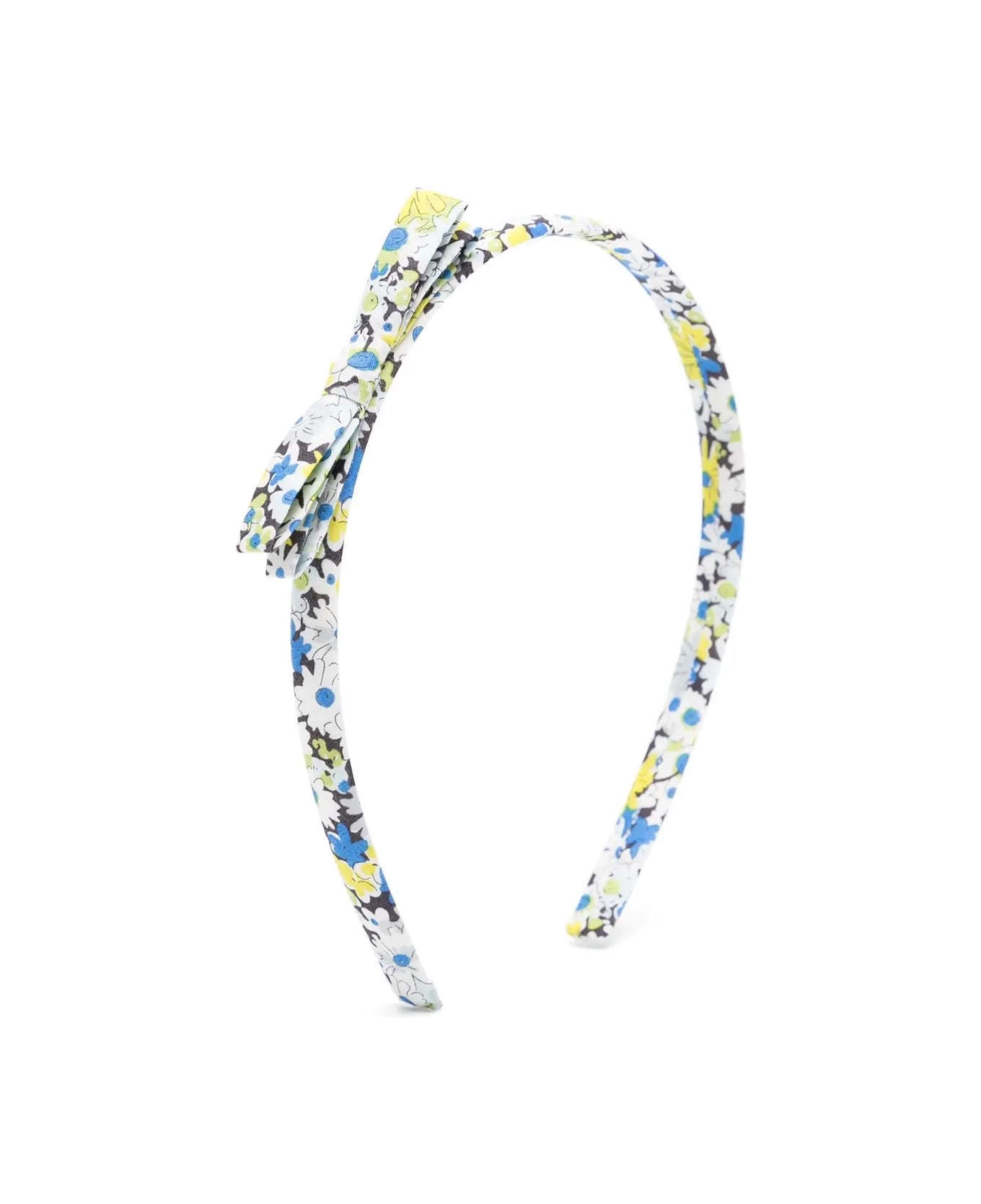 Bonpoint Stnoeud Headband In Blue Flowers - Blue