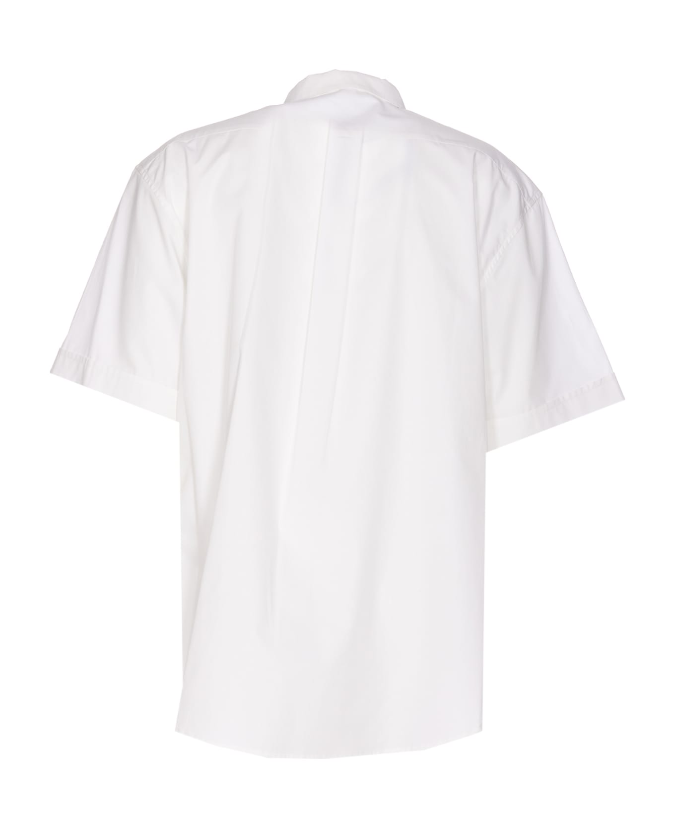 ih nom uh nit Logo Bowling Shirt - White シャツ