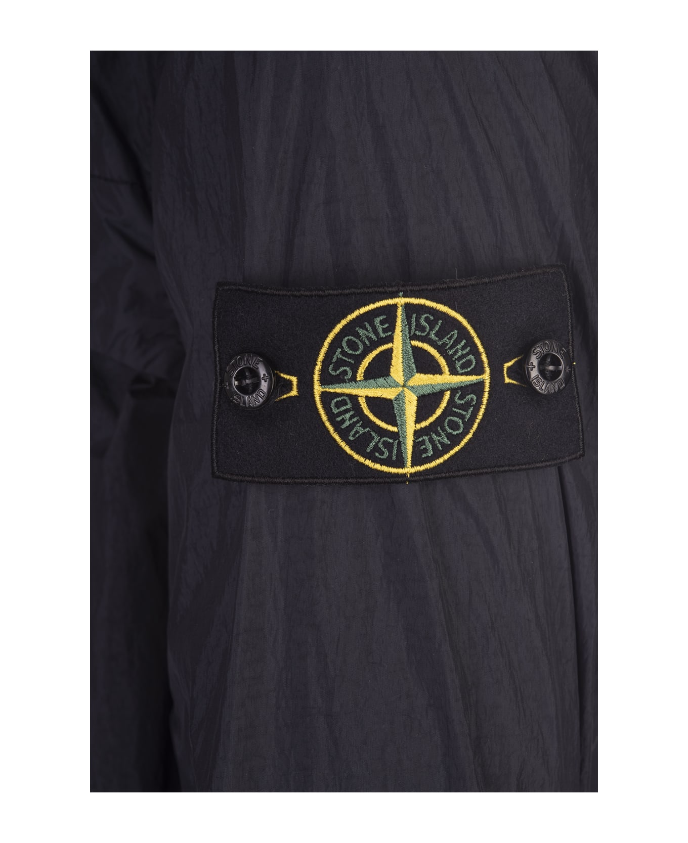 Stone Island Garment Dyed Crinkle Reps R-ny Lightweight Jacket In Navy Blue - Blue